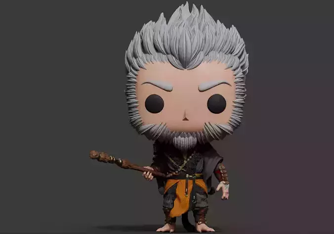 Black Myth Wukong - Custom Funko Pop 3D print model