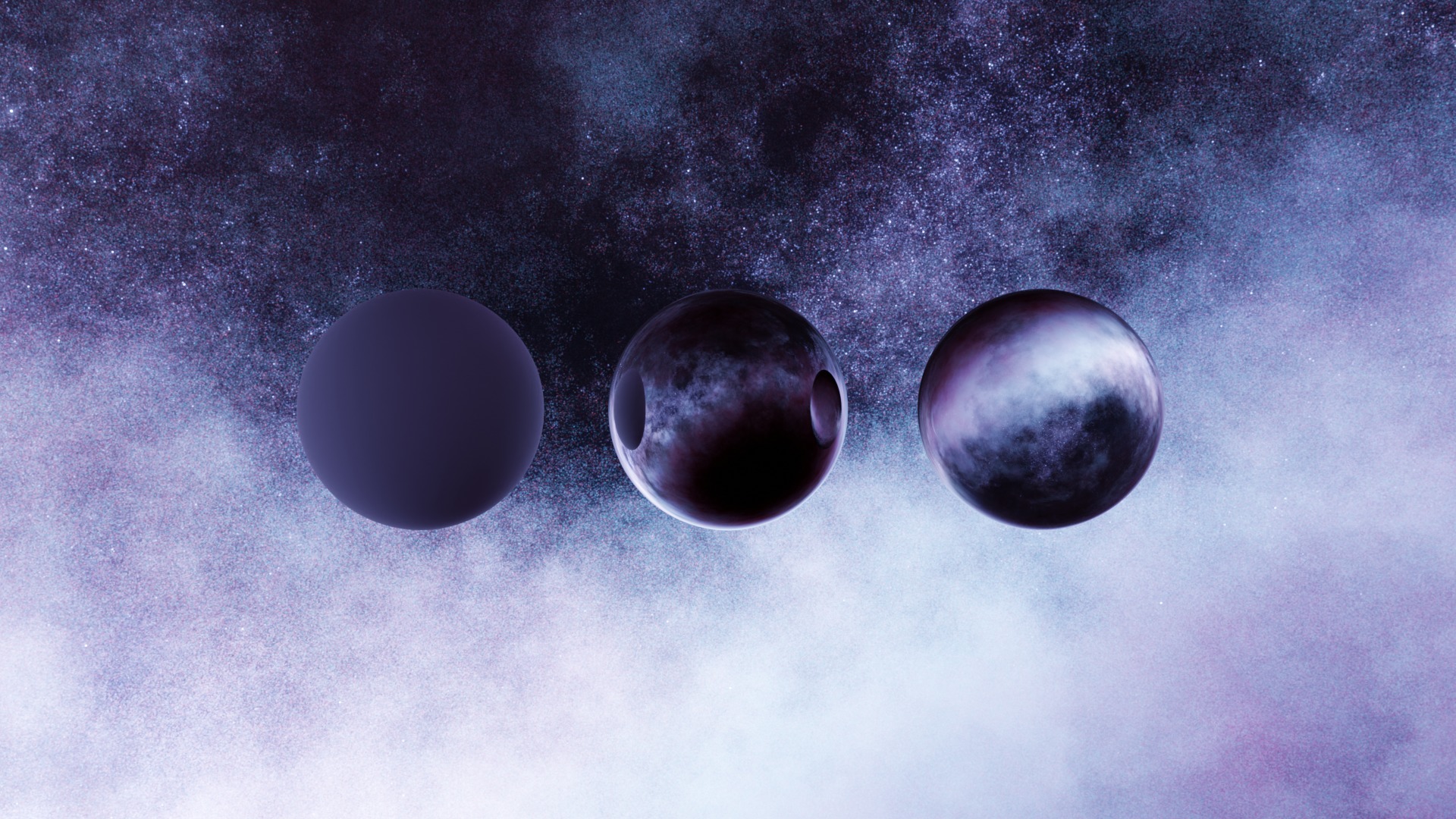 4 Realistic Bright Galaxy 8K Hdris Pack Low-poly 3D model_13