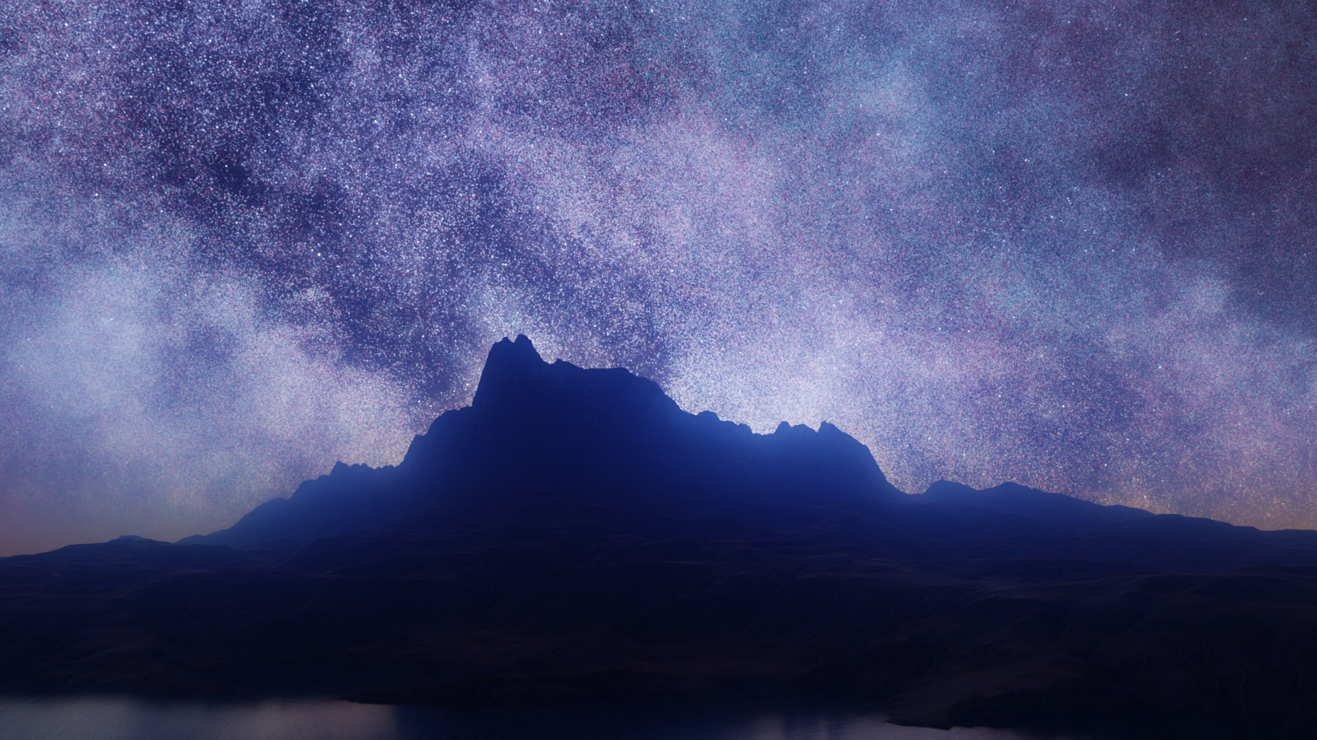 4 Realistic Bright Galaxy 8K Hdris Pack Low-poly 3D model_10