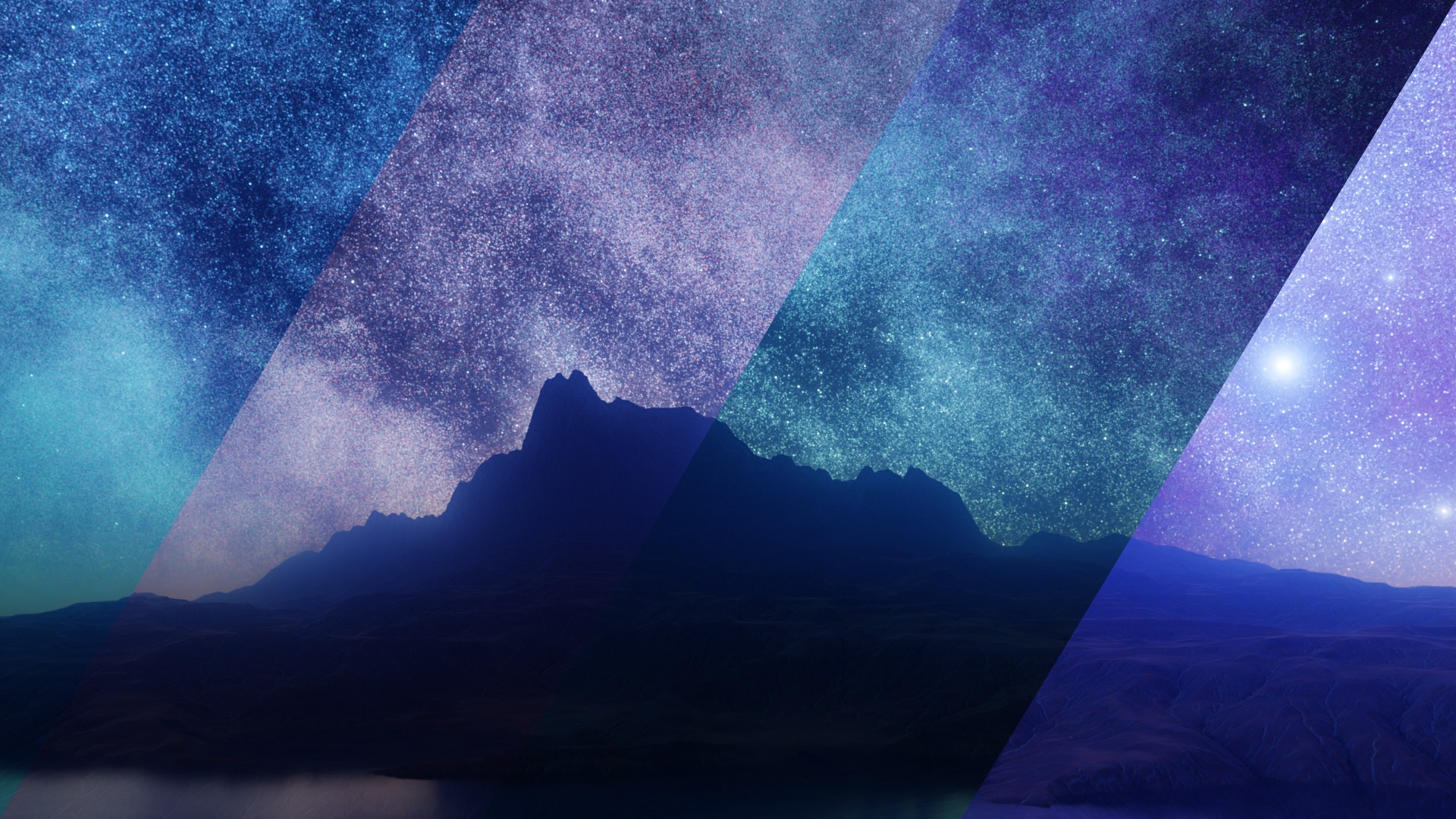 4 Realistic Bright Galaxy 8K Hdris Pack Low-poly 3D model_1