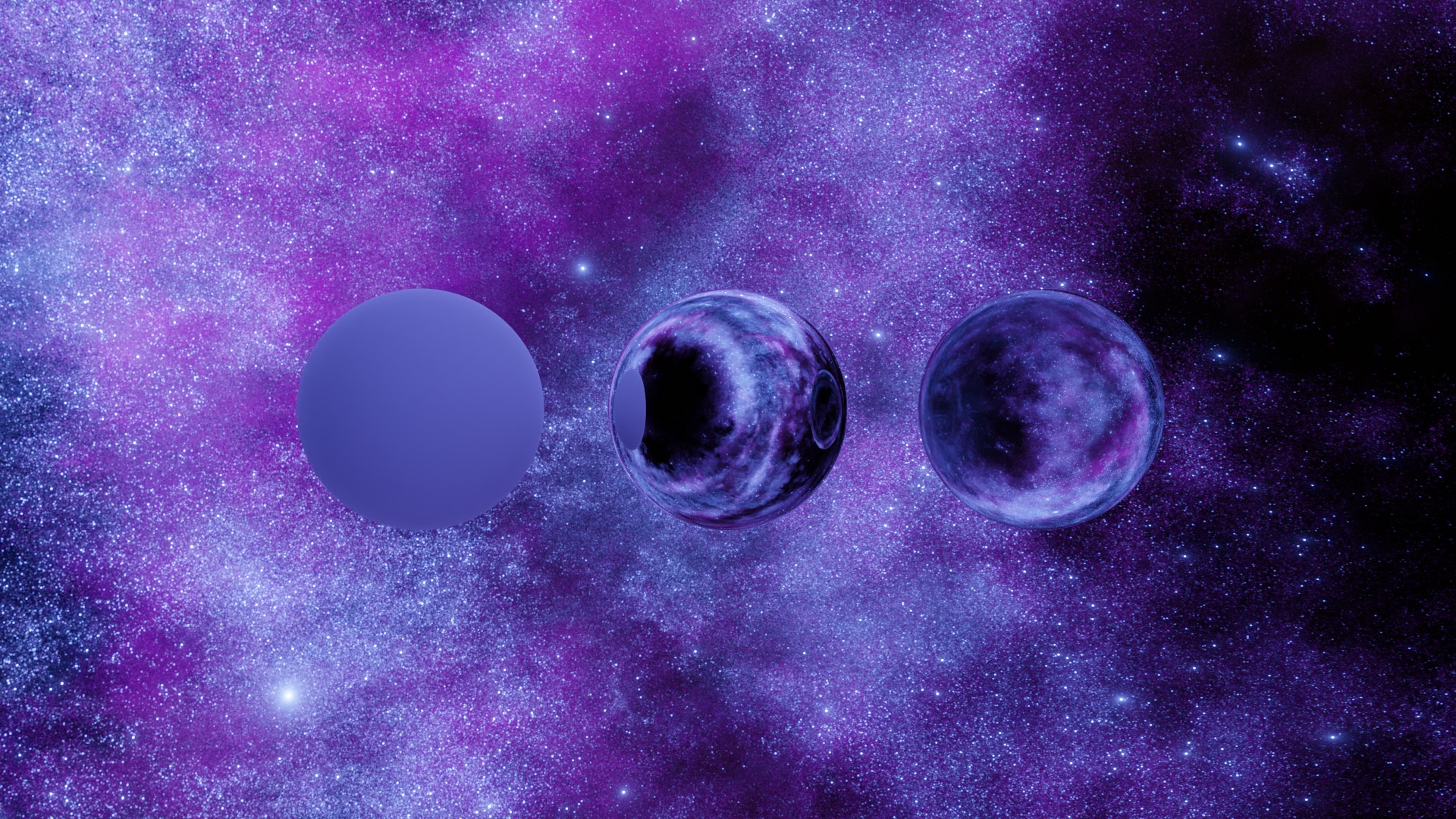 4 Realistic Bright Galaxy 8K Hdris Pack Low-poly 3D model_4