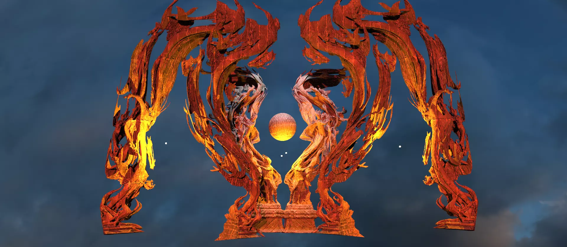 Dantes Ghost hourglass  3D model_0