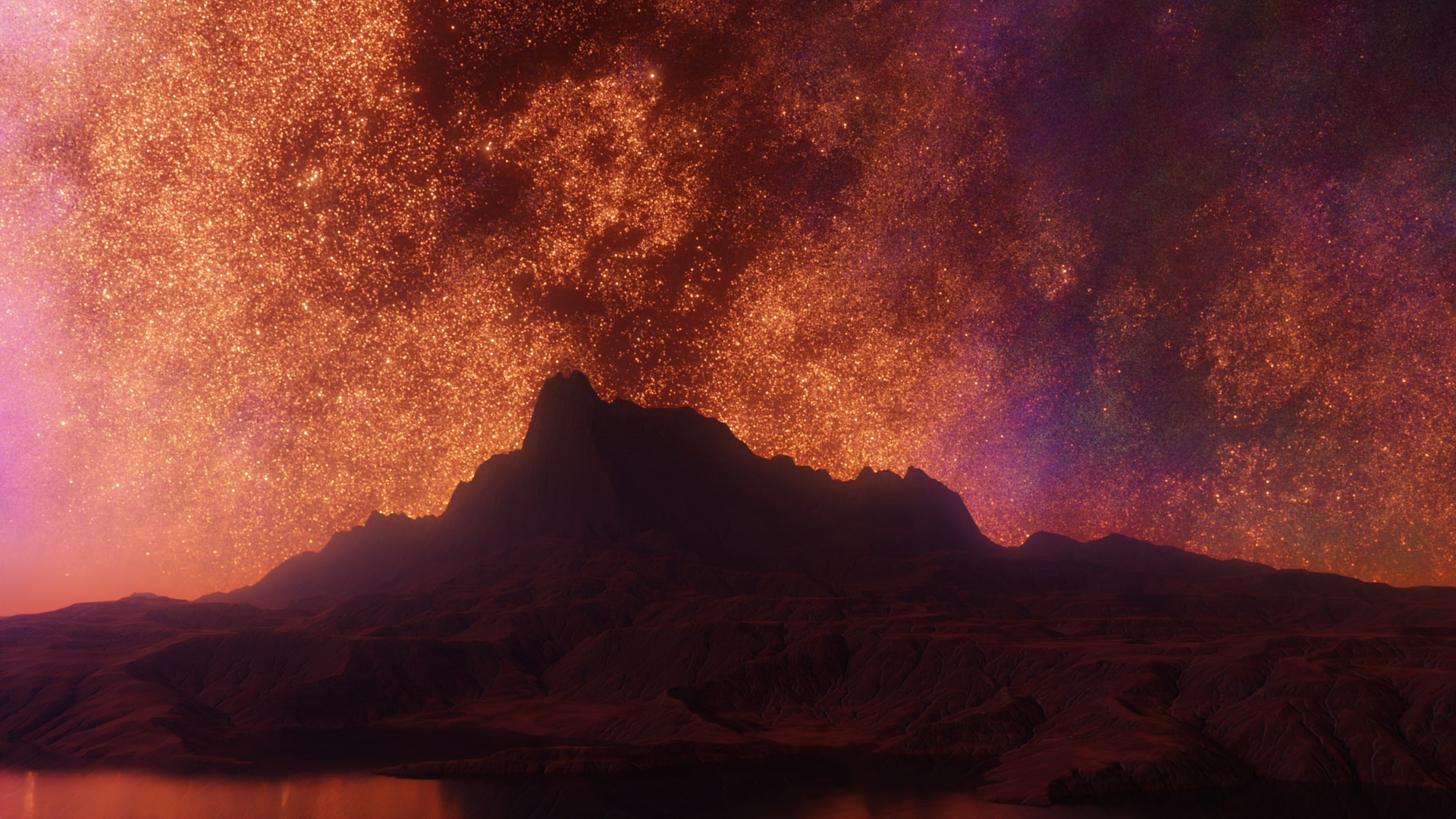 16 Colorful Galactic Starfield 8K Hdris Pack Low-poly 3D model_11