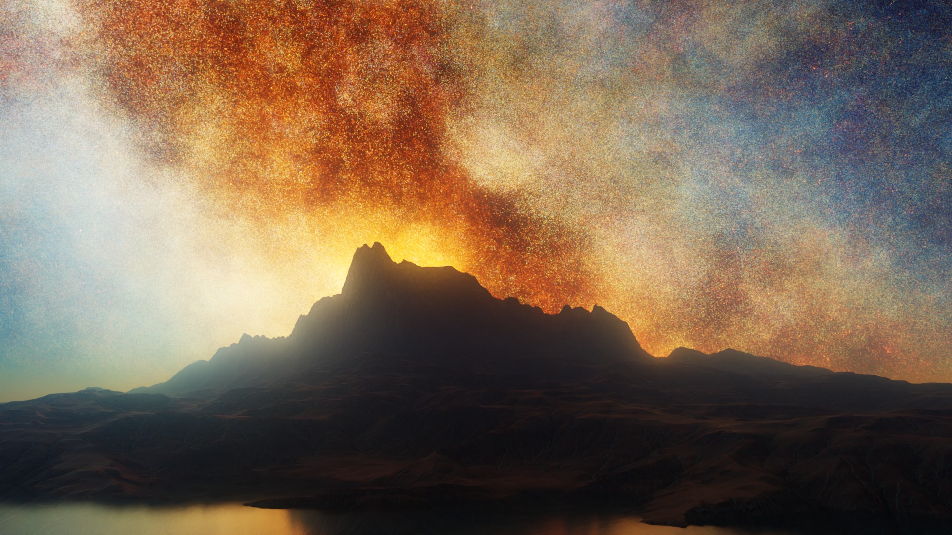 16 Colorful Galactic Starfield 8K Hdris Pack Low-poly 3D model_43