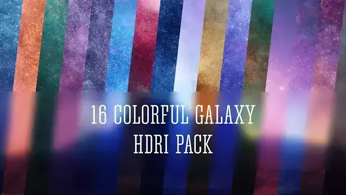 16 Colorful Galactic Starfield 8K Hdris Pack
