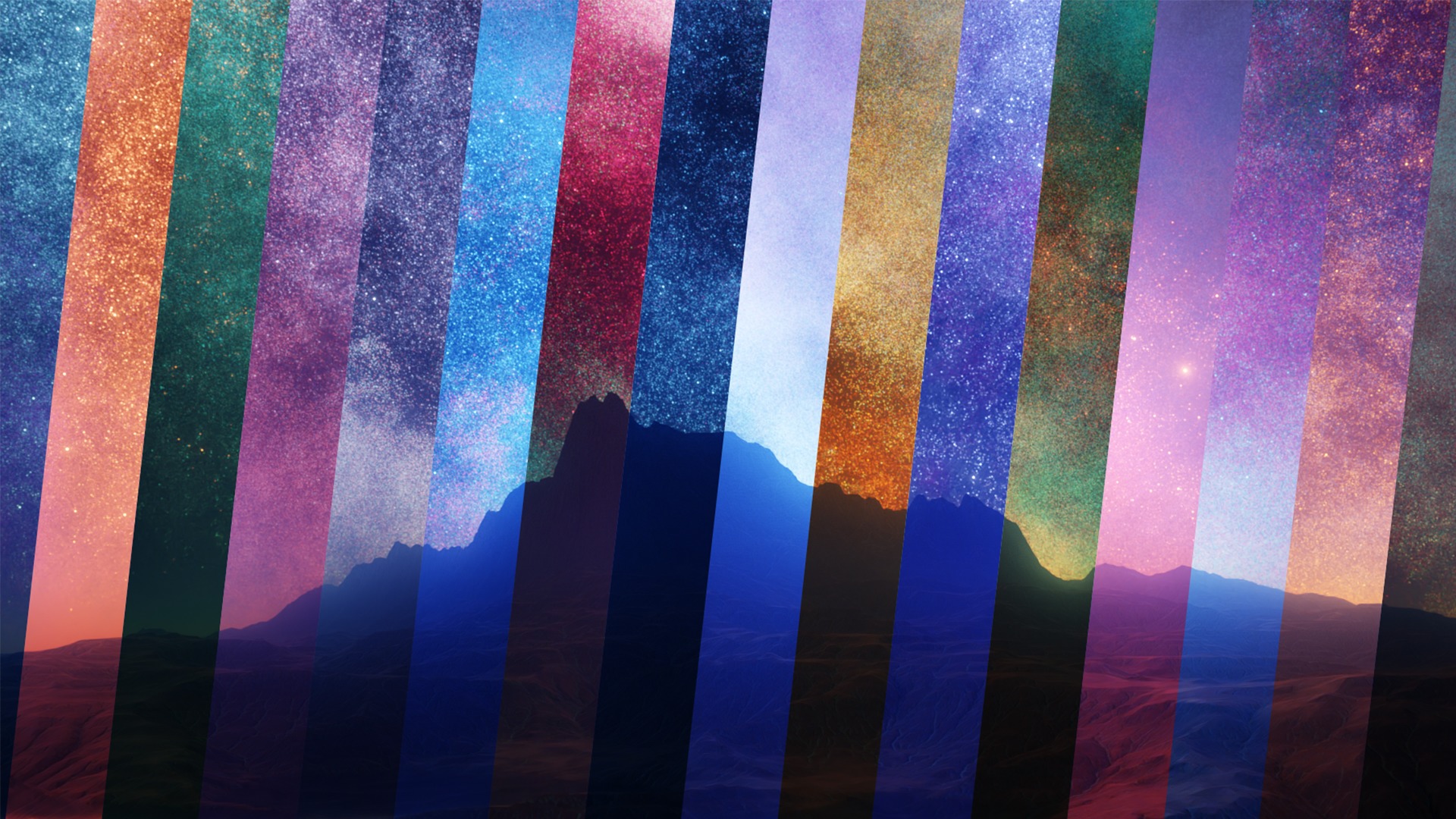 16 Colorful Galactic Starfield 8K Hdris Pack Low-poly 3D model_1