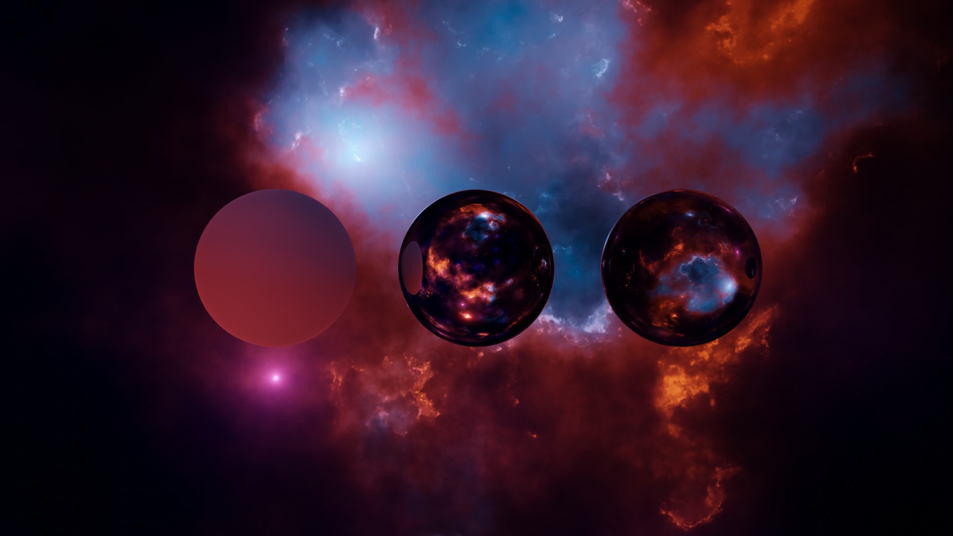 Space Hdri Skybox Free low-poly 3D model_3