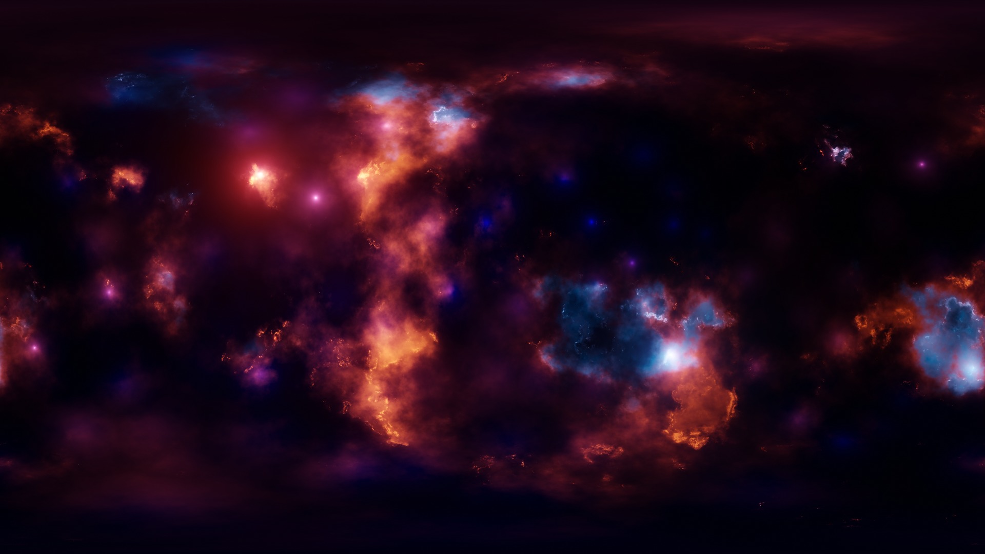 Space Hdri Skybox Free low-poly 3D model_9