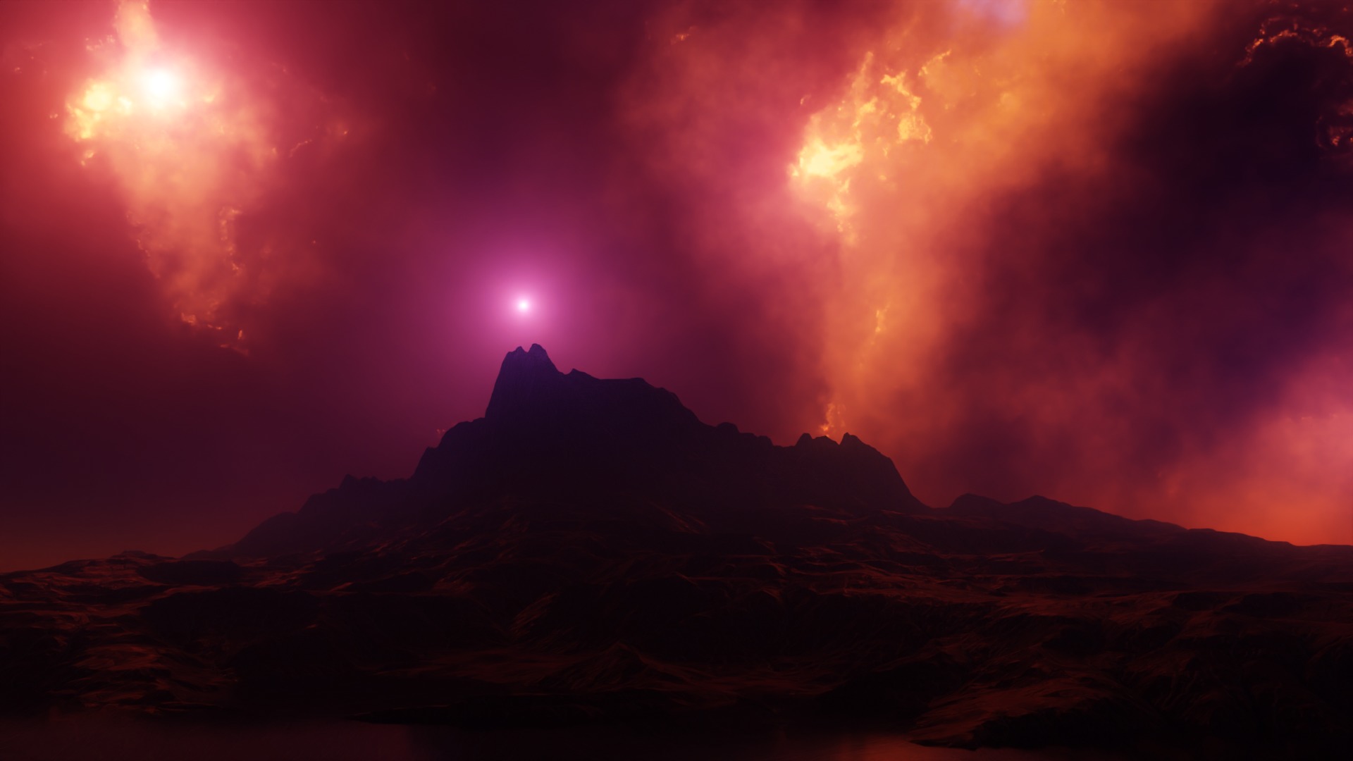 Space Hdri Skybox Free low-poly 3D model_1