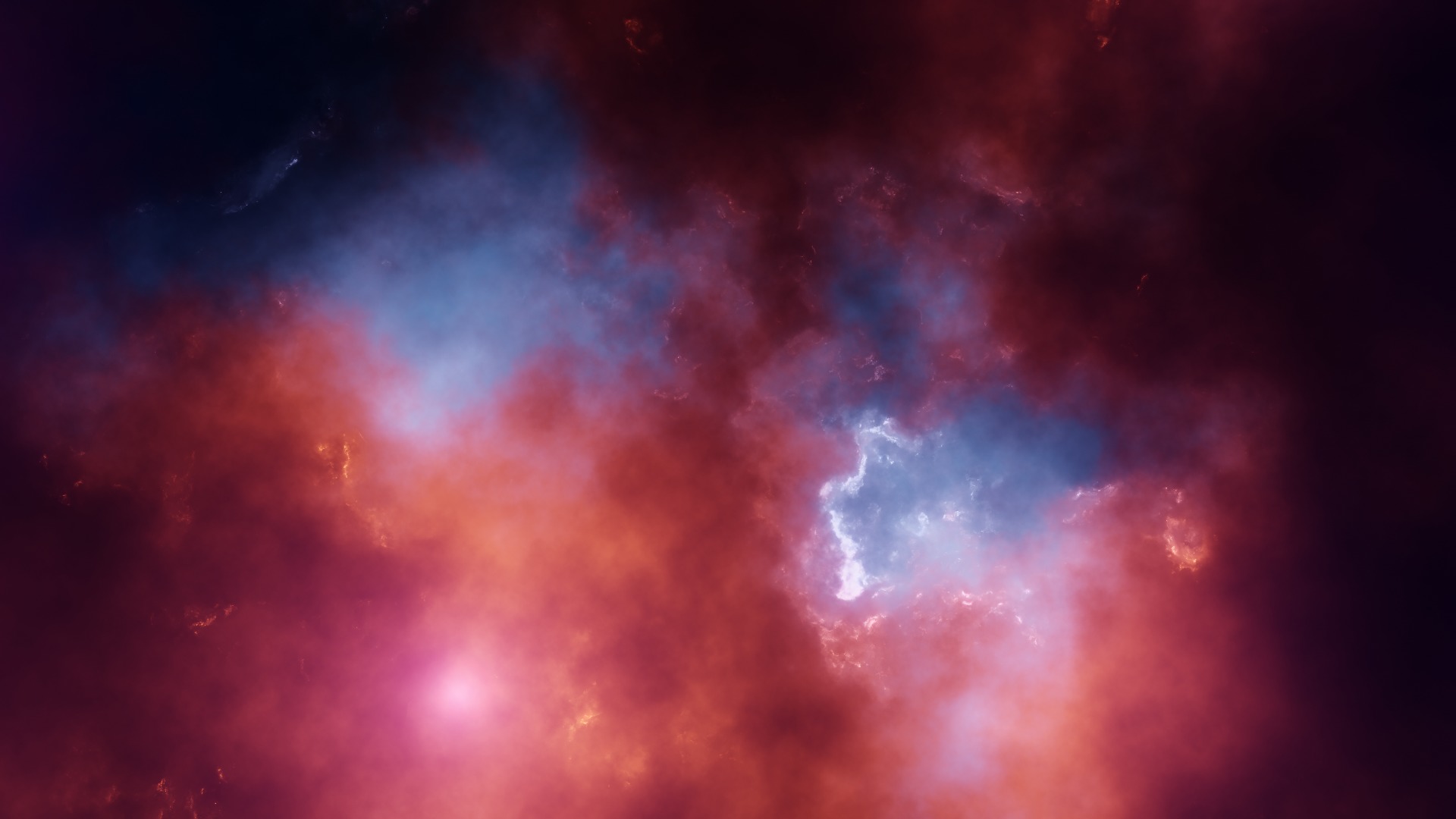 Space Hdri Skybox Free low-poly 3D model_7