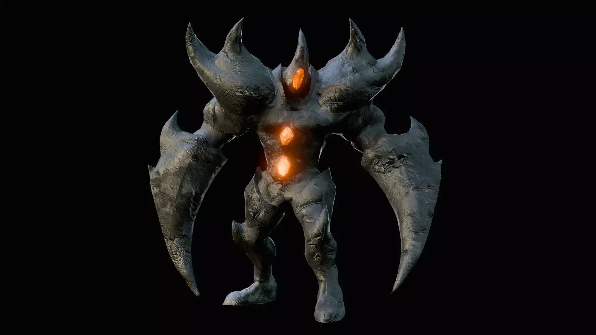 Sentinel Character Low-poly 3D model