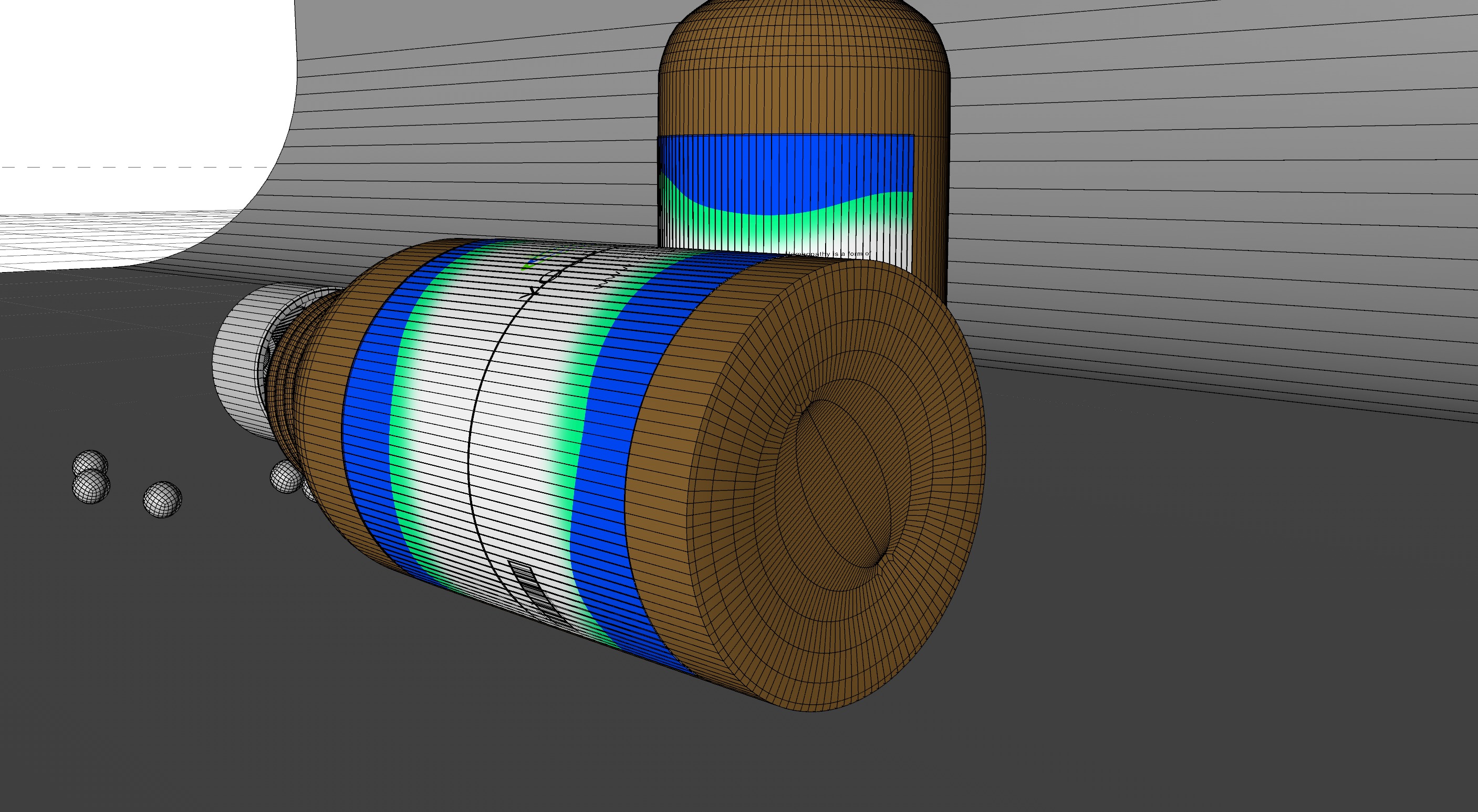 Bottles of homeopathics with pills Low-poly 3D model_6