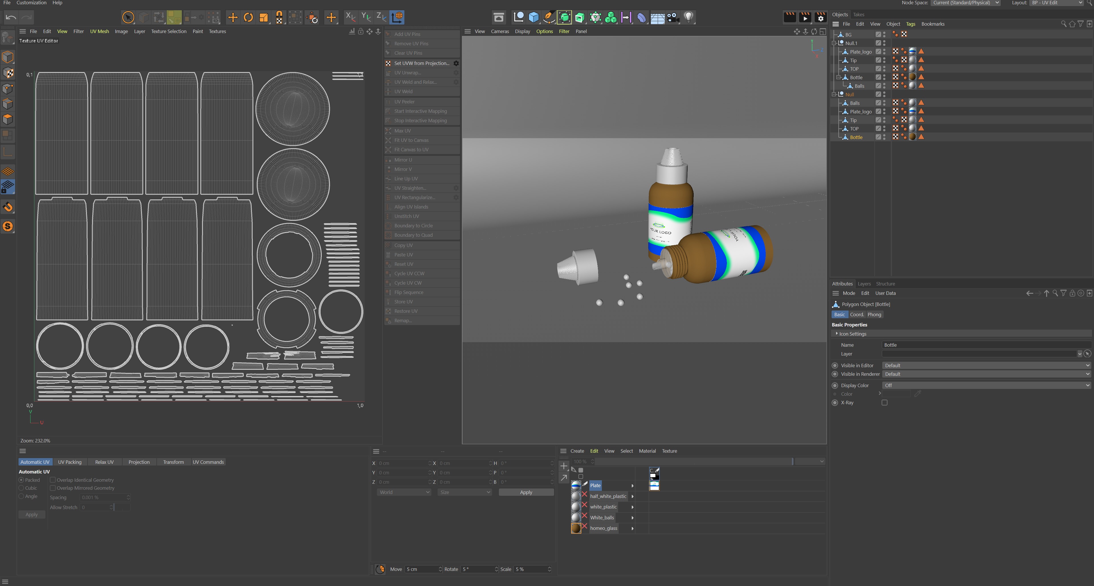 Bottles of homeopathics with pills Low-poly 3D model_16