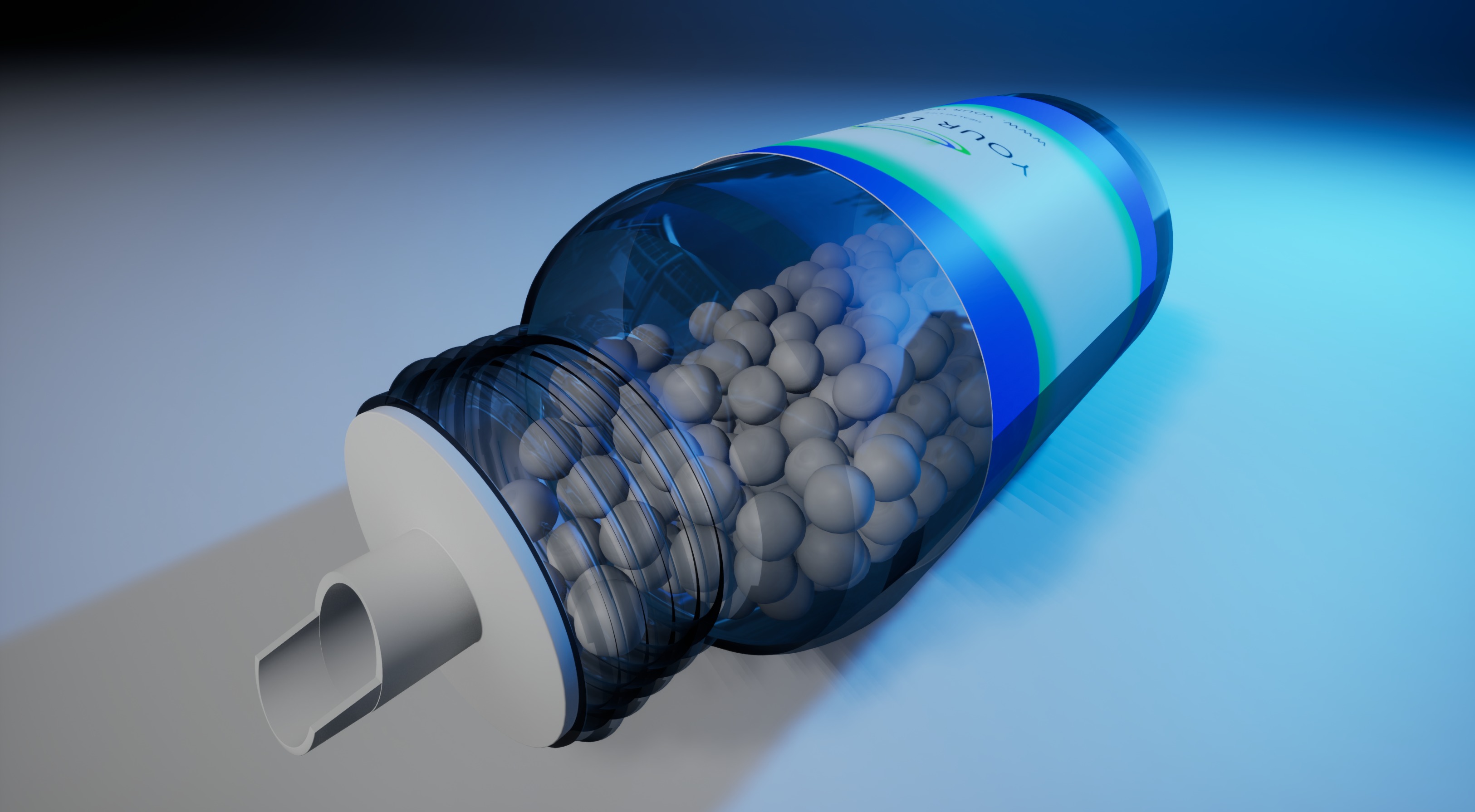 Bottles of homeopathics with pills Low-poly 3D model_4