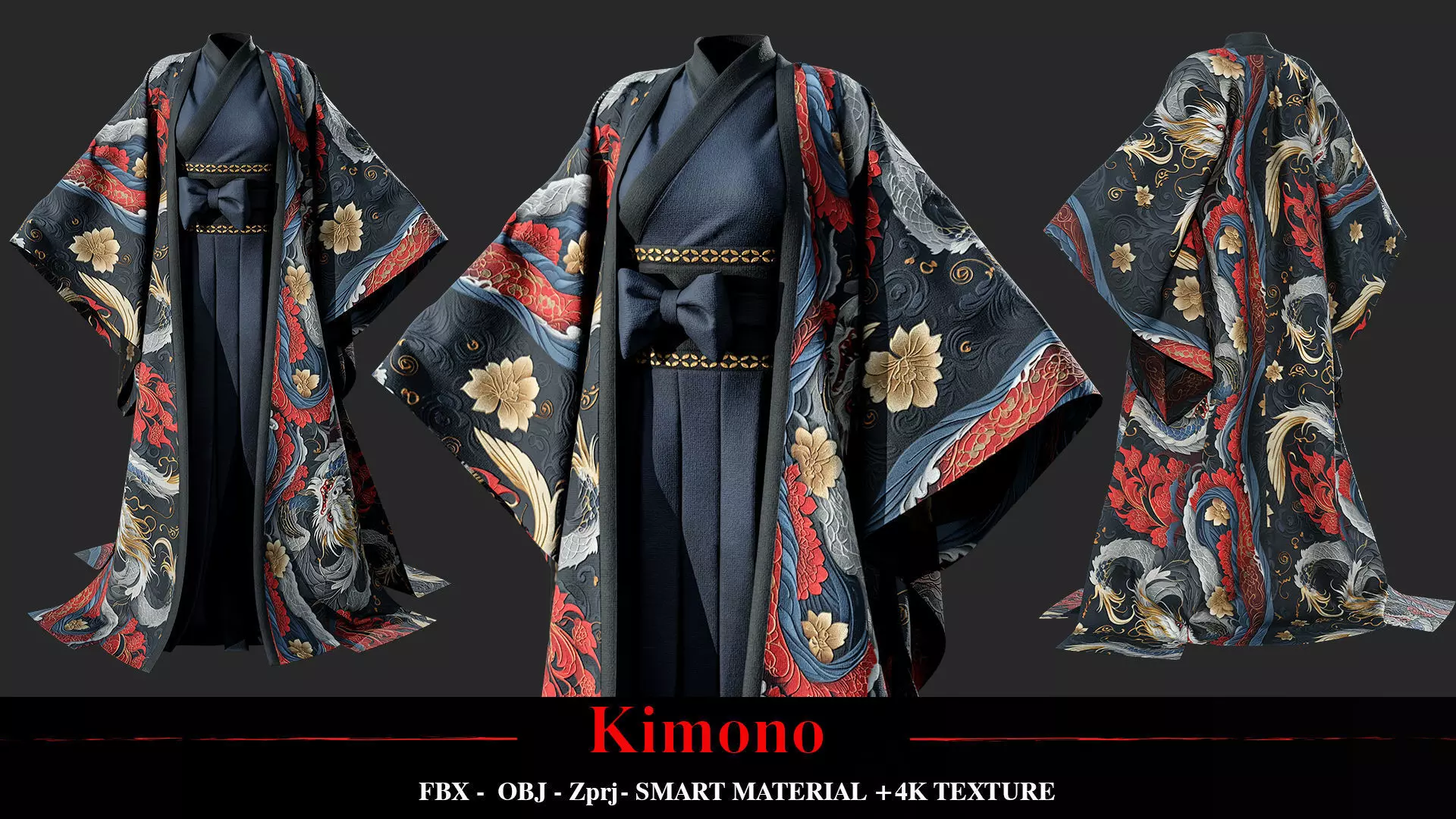 Kimono 3D model