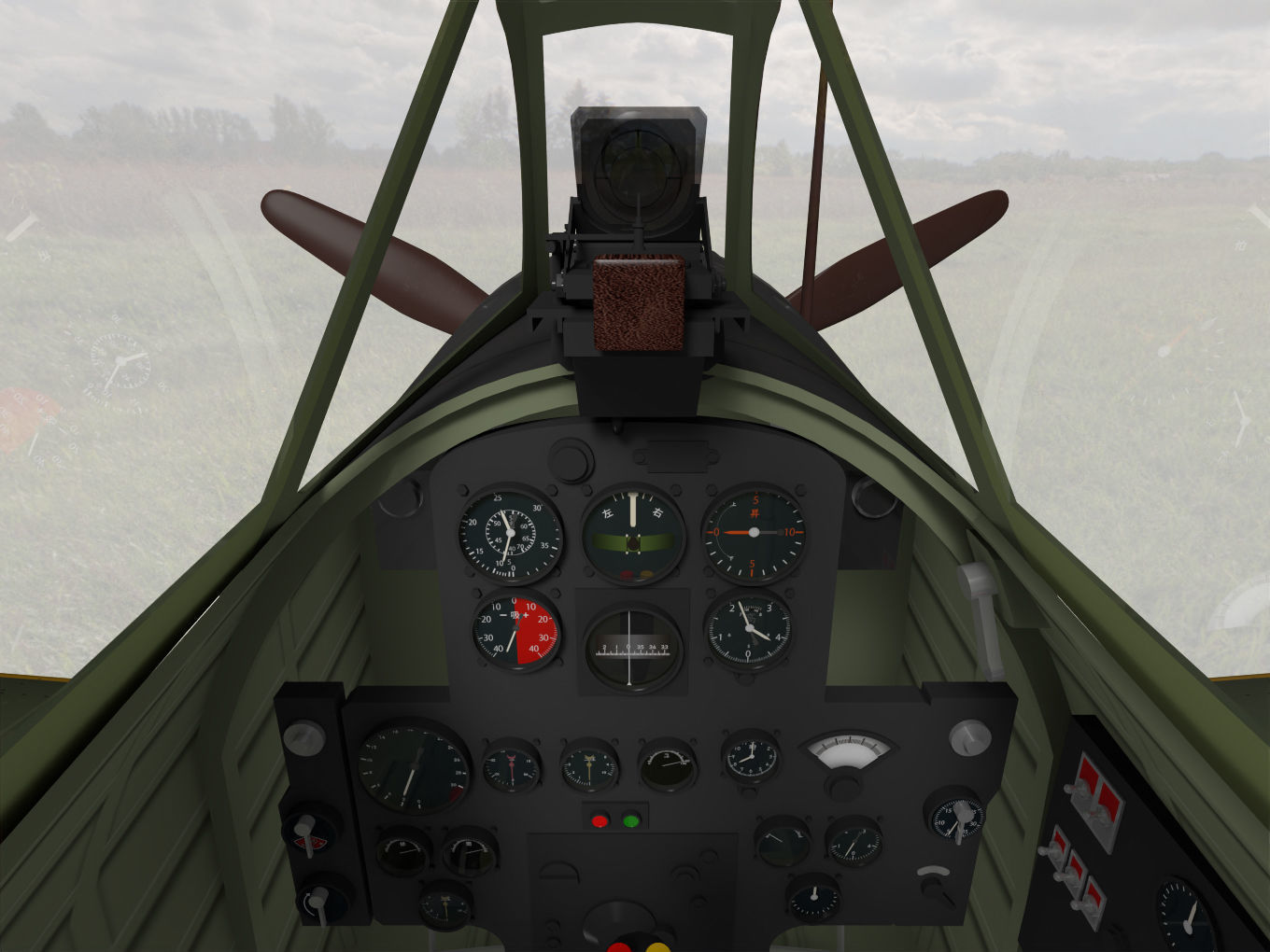 Ki43 Hayabusa type2-kou oscar 3D model_17