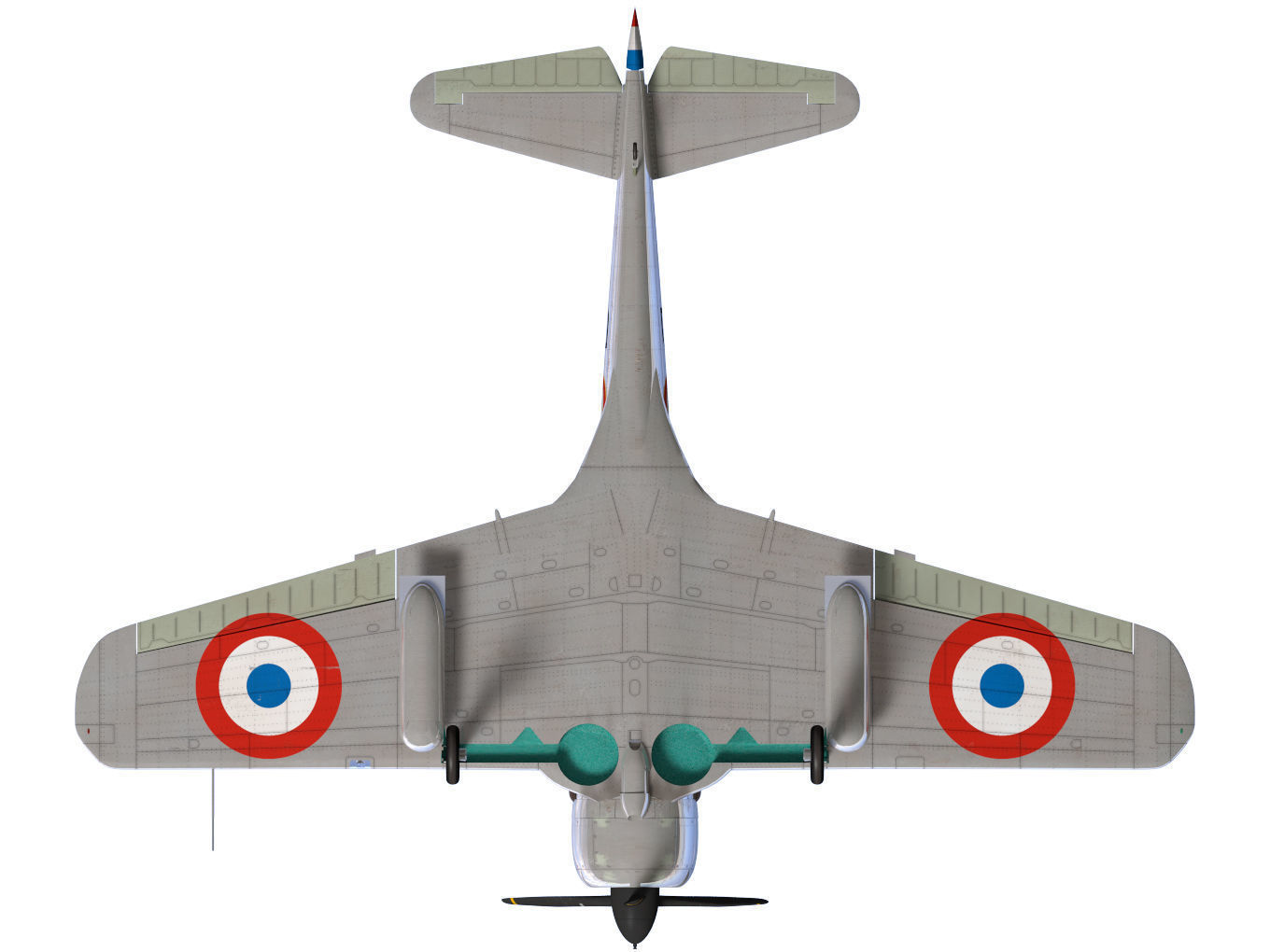 Ki43 Hayabusa type2-Otsu oscar 3D model_14