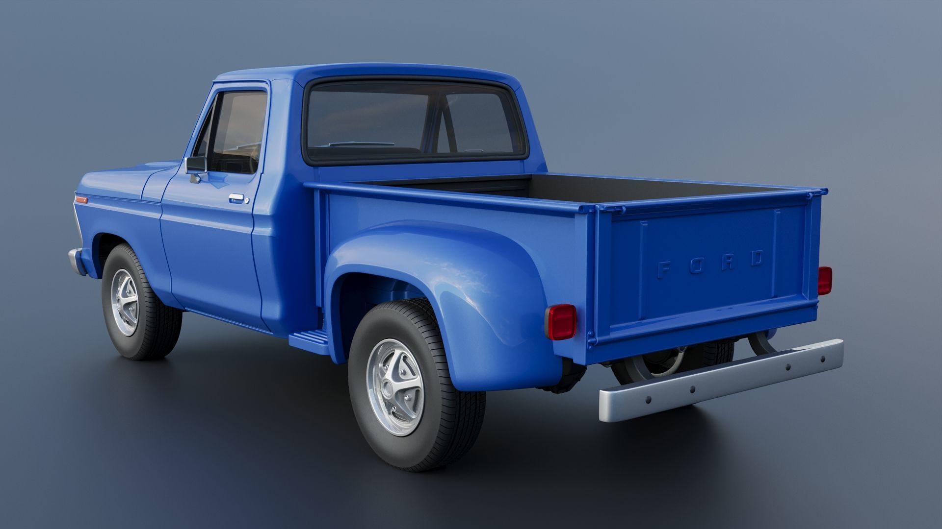 F-100 1973 3D print model_21