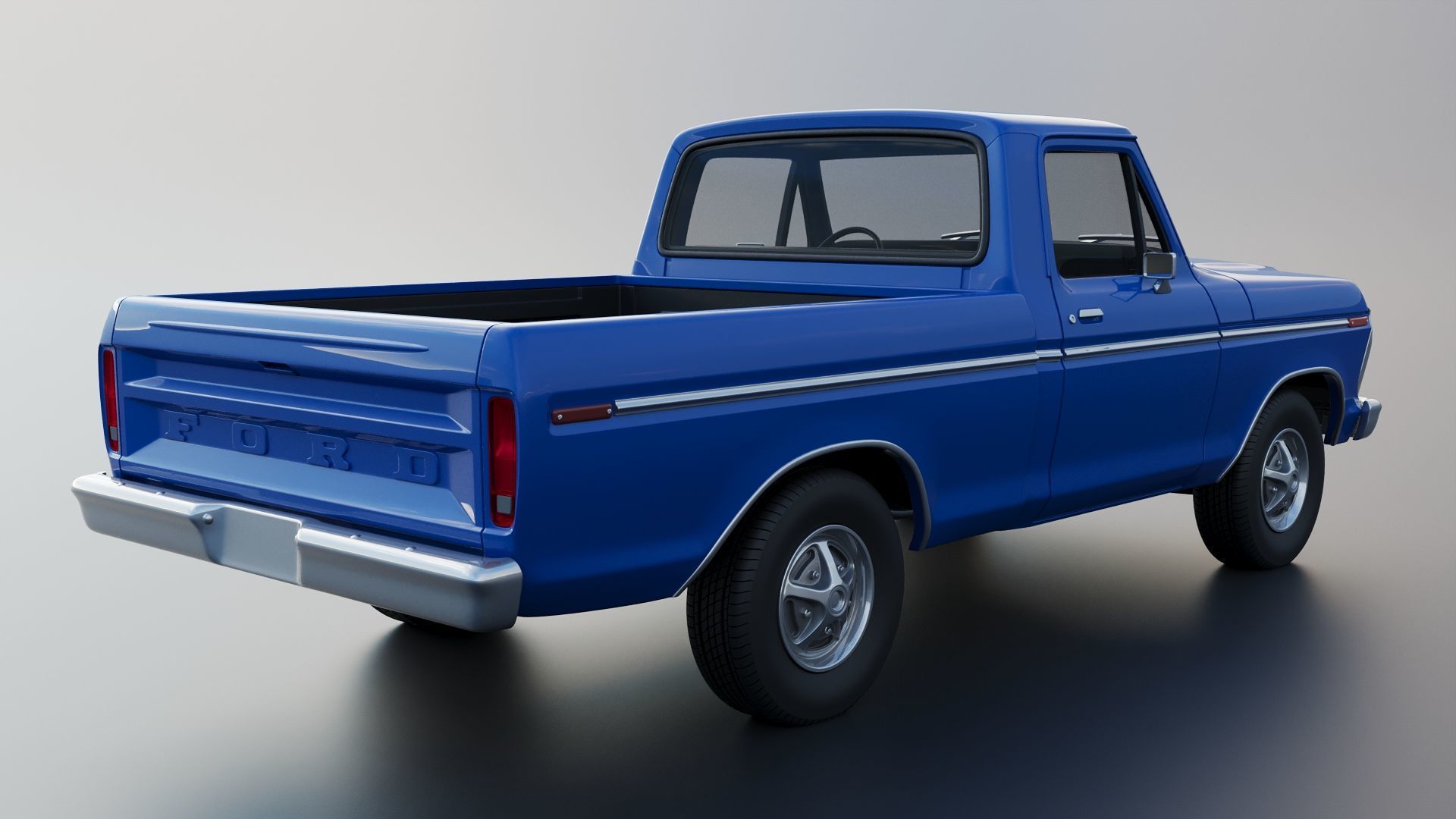 F-100 1973 3D print model_8