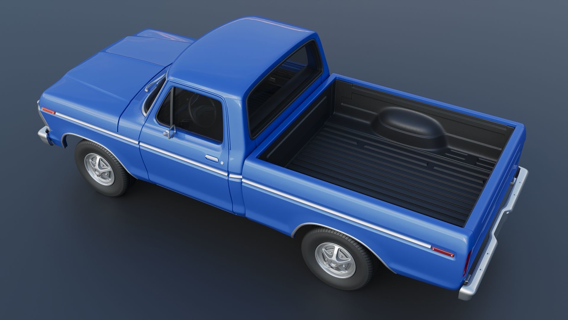 F-100 1973 3D print model_6