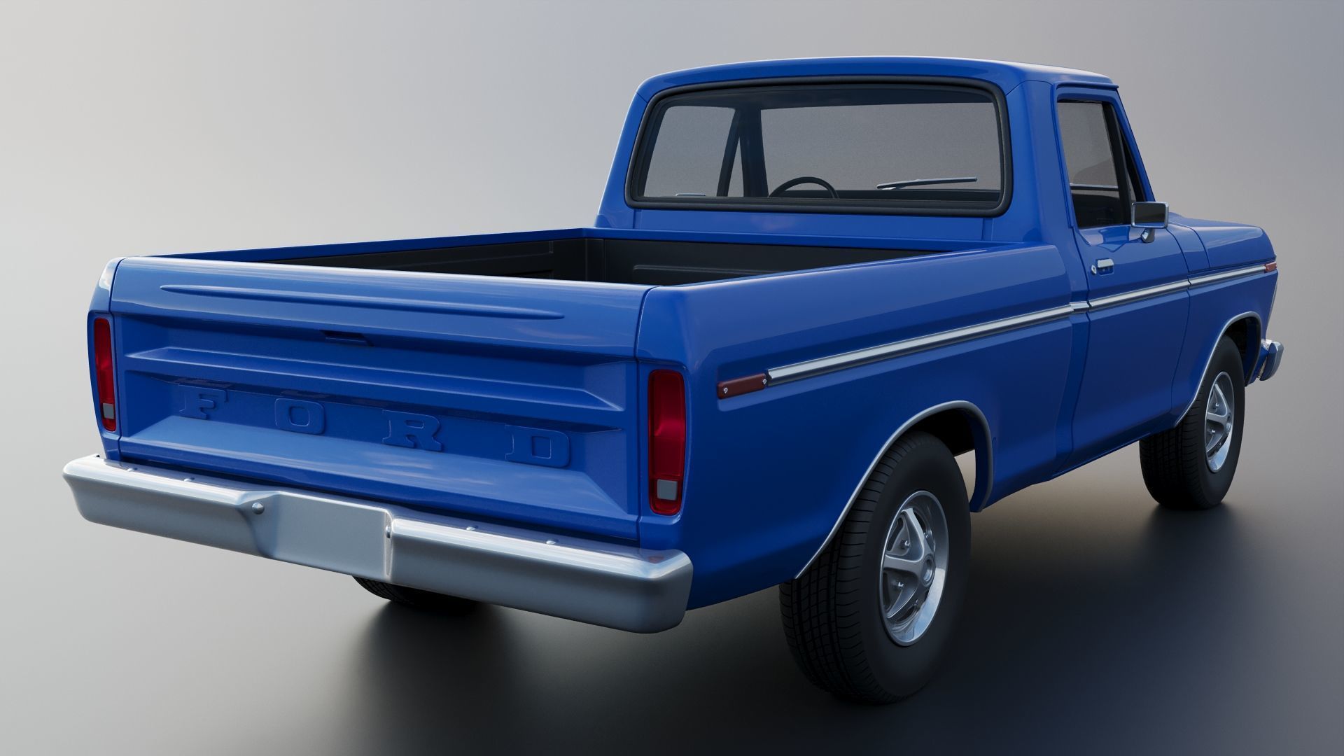 F-100 1973 3D print model_7