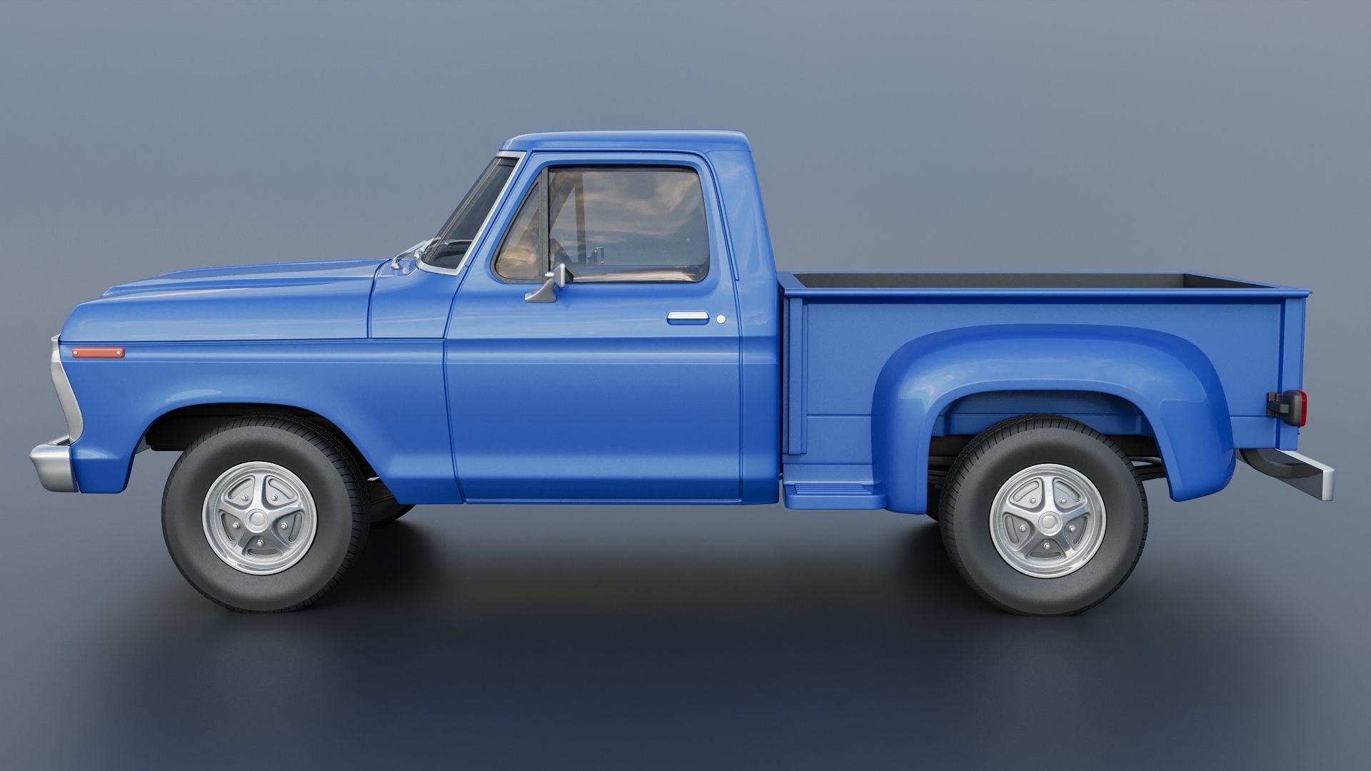 F-100 1973 3D print model_20