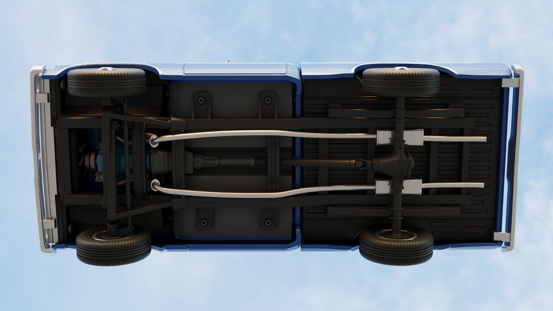 F-100 1973 3D print model_27