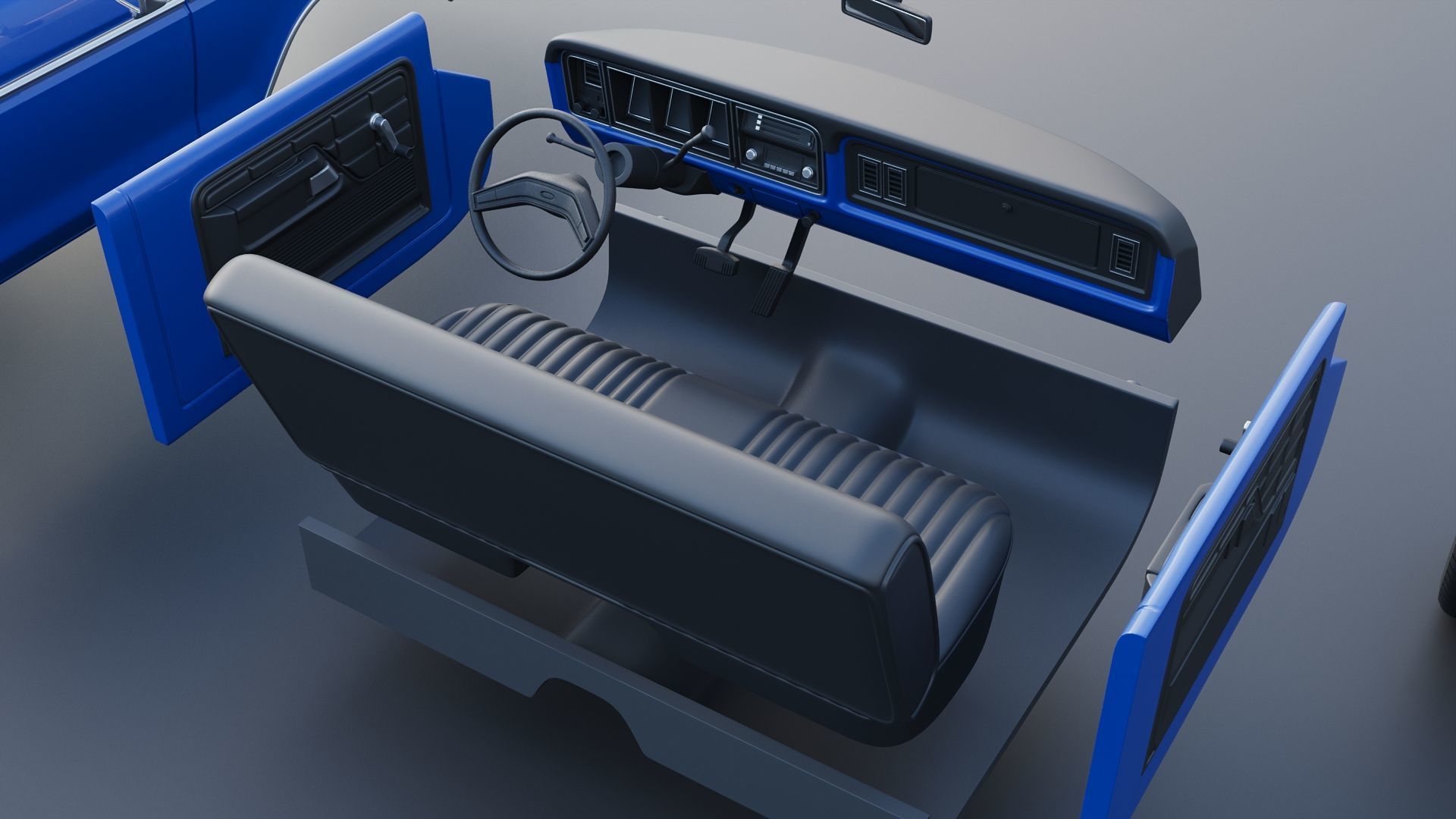 F-100 1973 3D print model_39