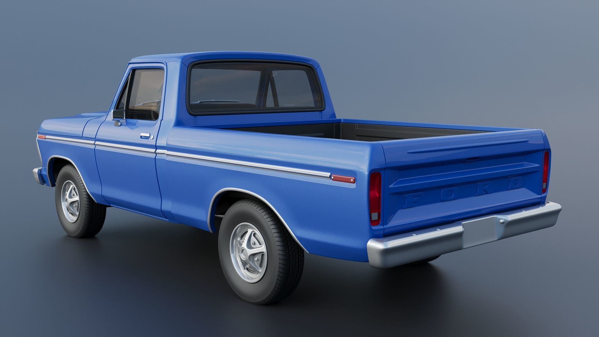 F-100 1973 3D print model_5