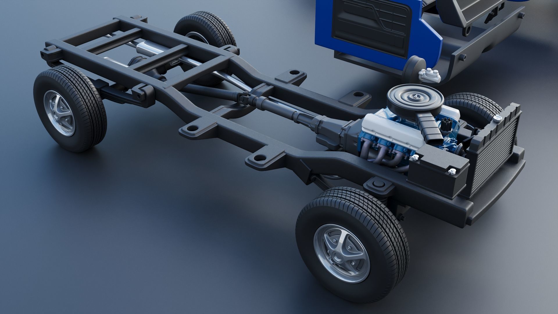 F-100 1973 3D print model_40