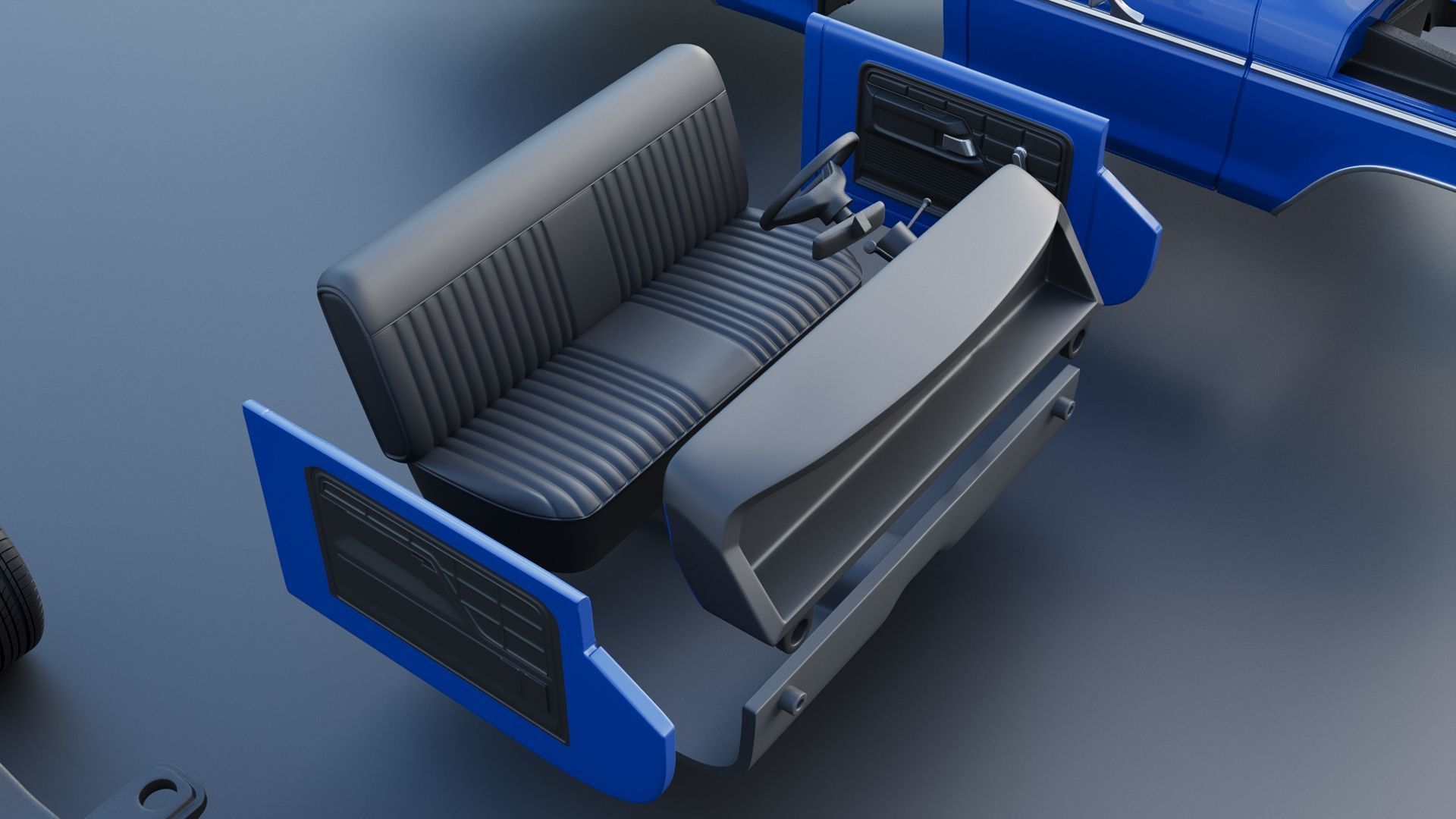 F-100 1973 3D print model_38