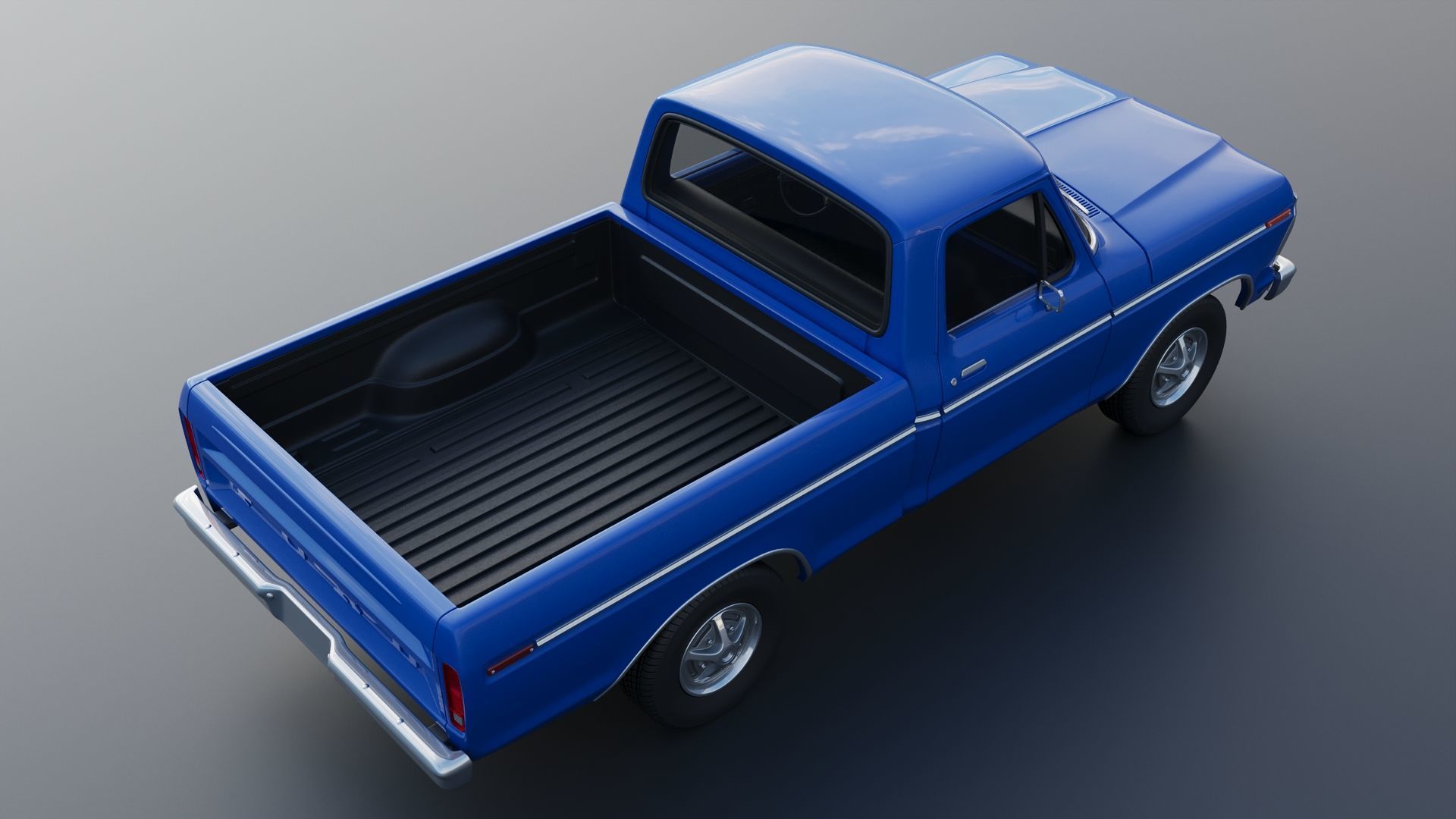 F-100 1973 3D print model_9