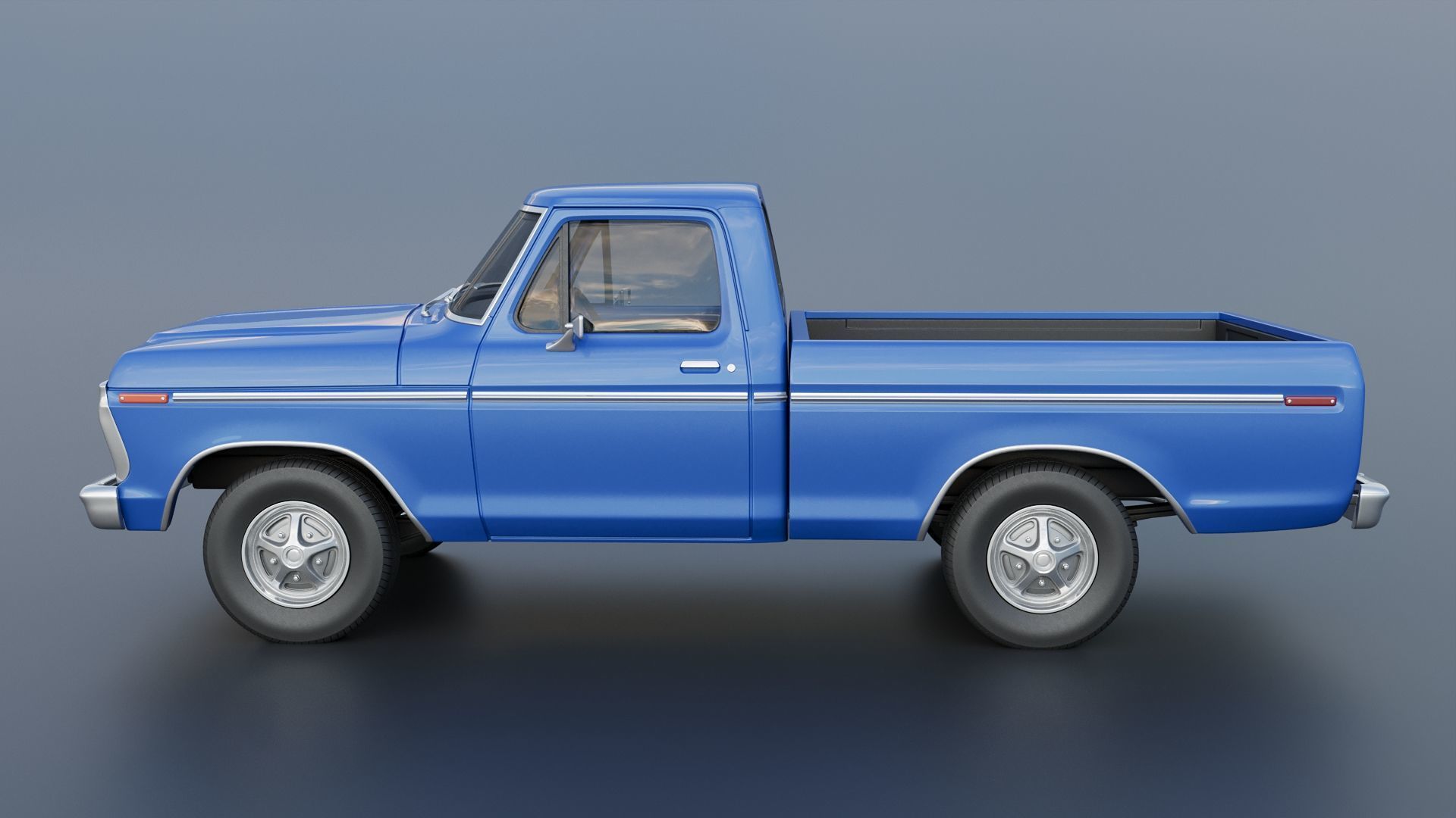 F-100 1973 3D print model_4