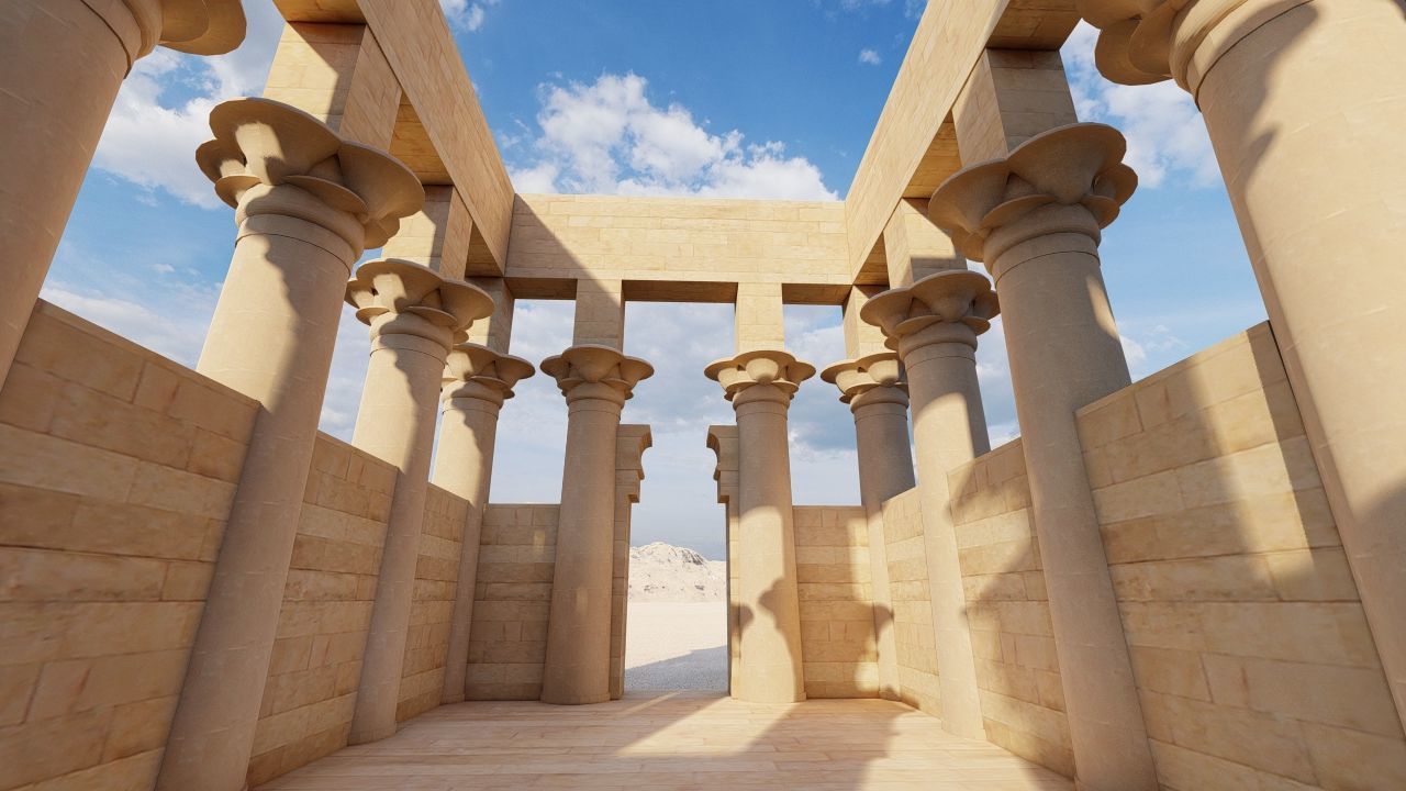 Zigurat ancient pyramid-Ziggurat Temple 3D model_21