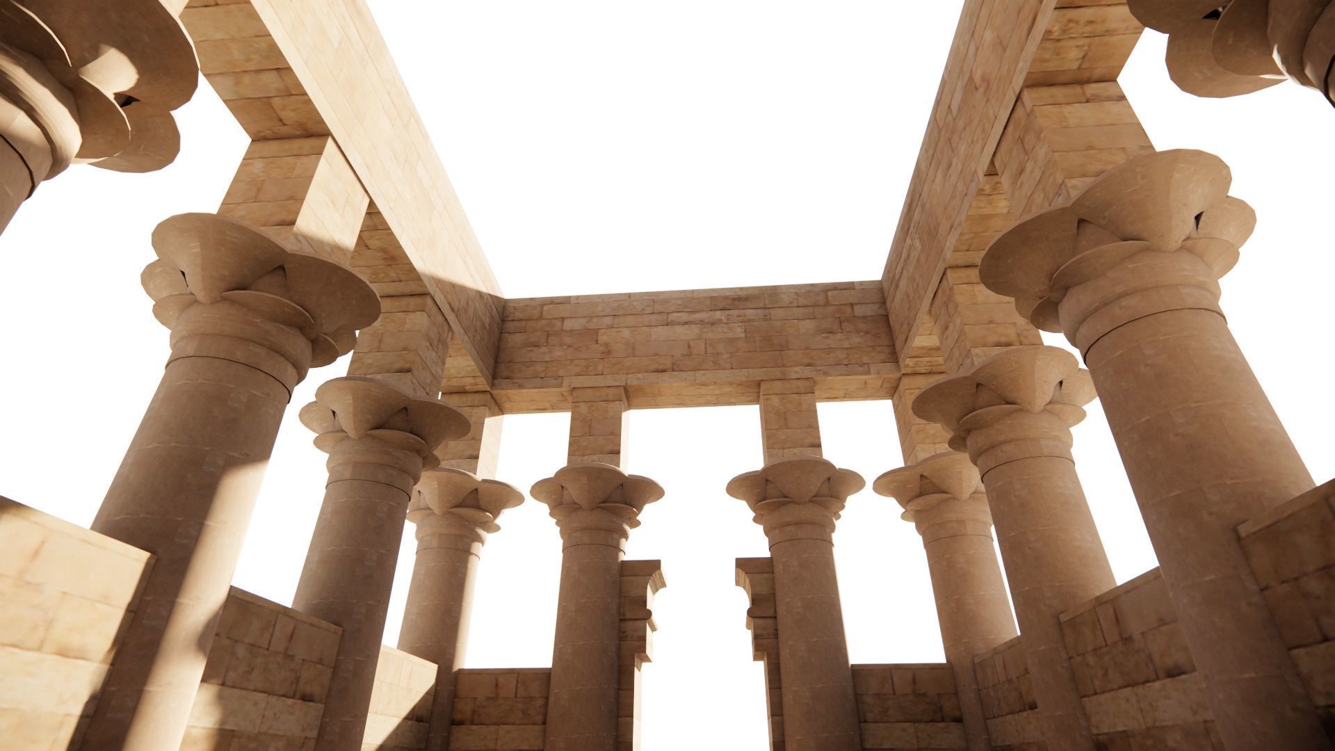 Zigurat ancient pyramid-Ziggurat Temple 3D model_7