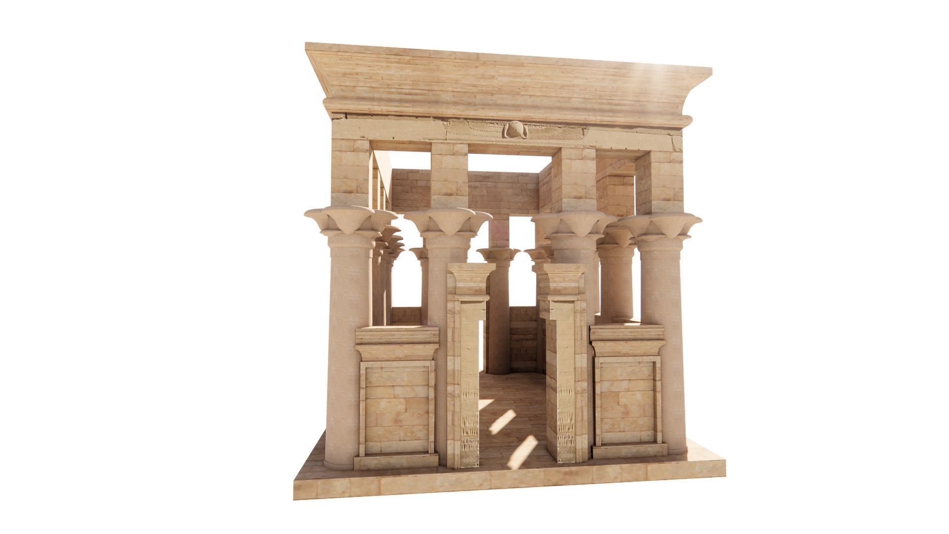 Zigurat ancient pyramid-Ziggurat Temple 3D model_10