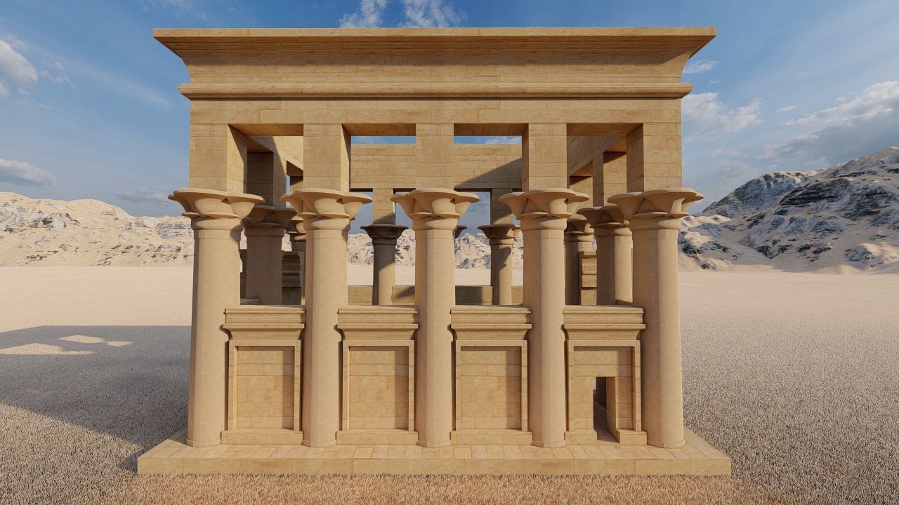 Zigurat ancient pyramid-Ziggurat Temple 3D model_18