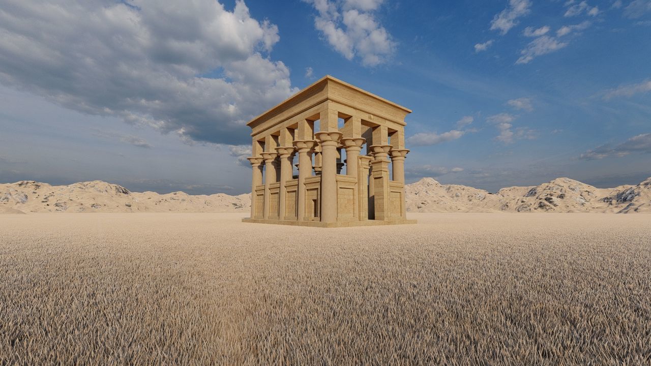 Zigurat ancient pyramid-Ziggurat Temple 3D model_19