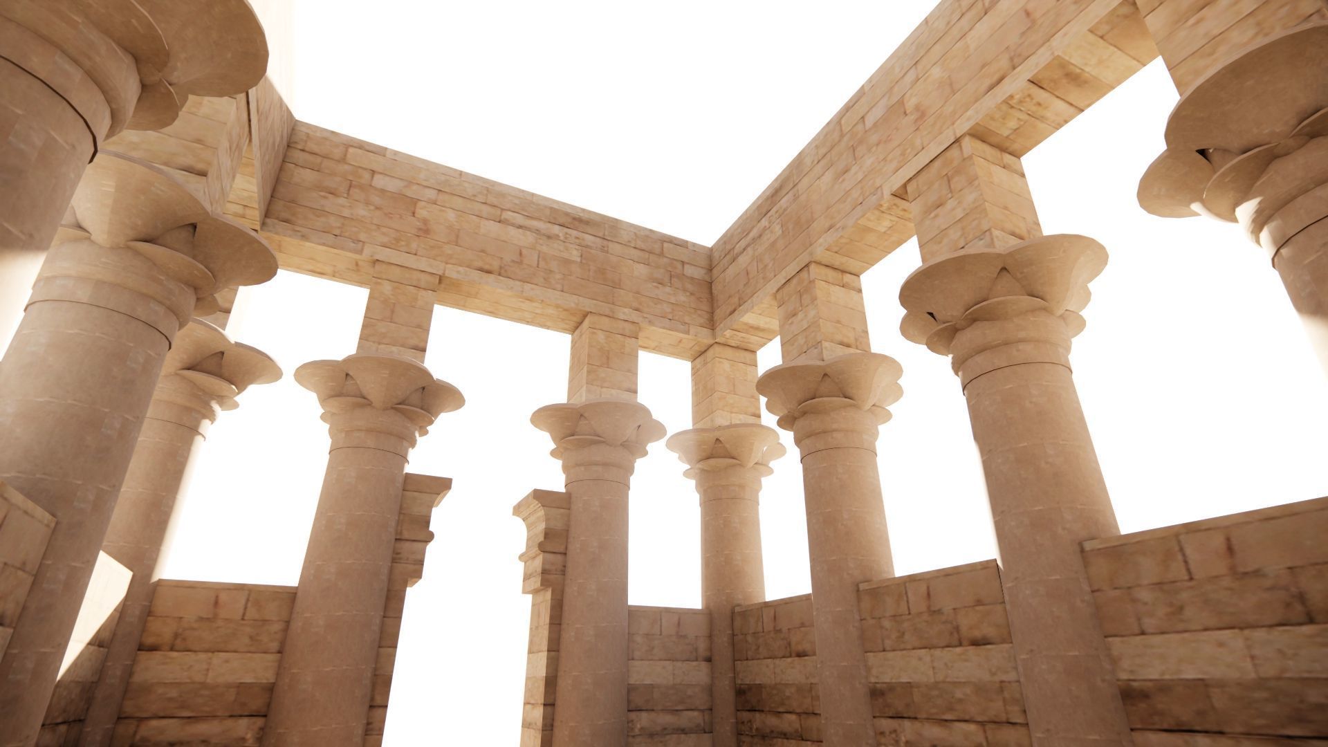 Zigurat ancient pyramid-Ziggurat Temple 3D model_11