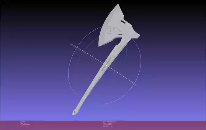 Kaiju No 8 Shinomiya Axe Assembly 3D print model