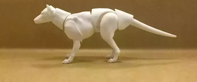 Tasmanian Tiger Articulated Figure 3D print model