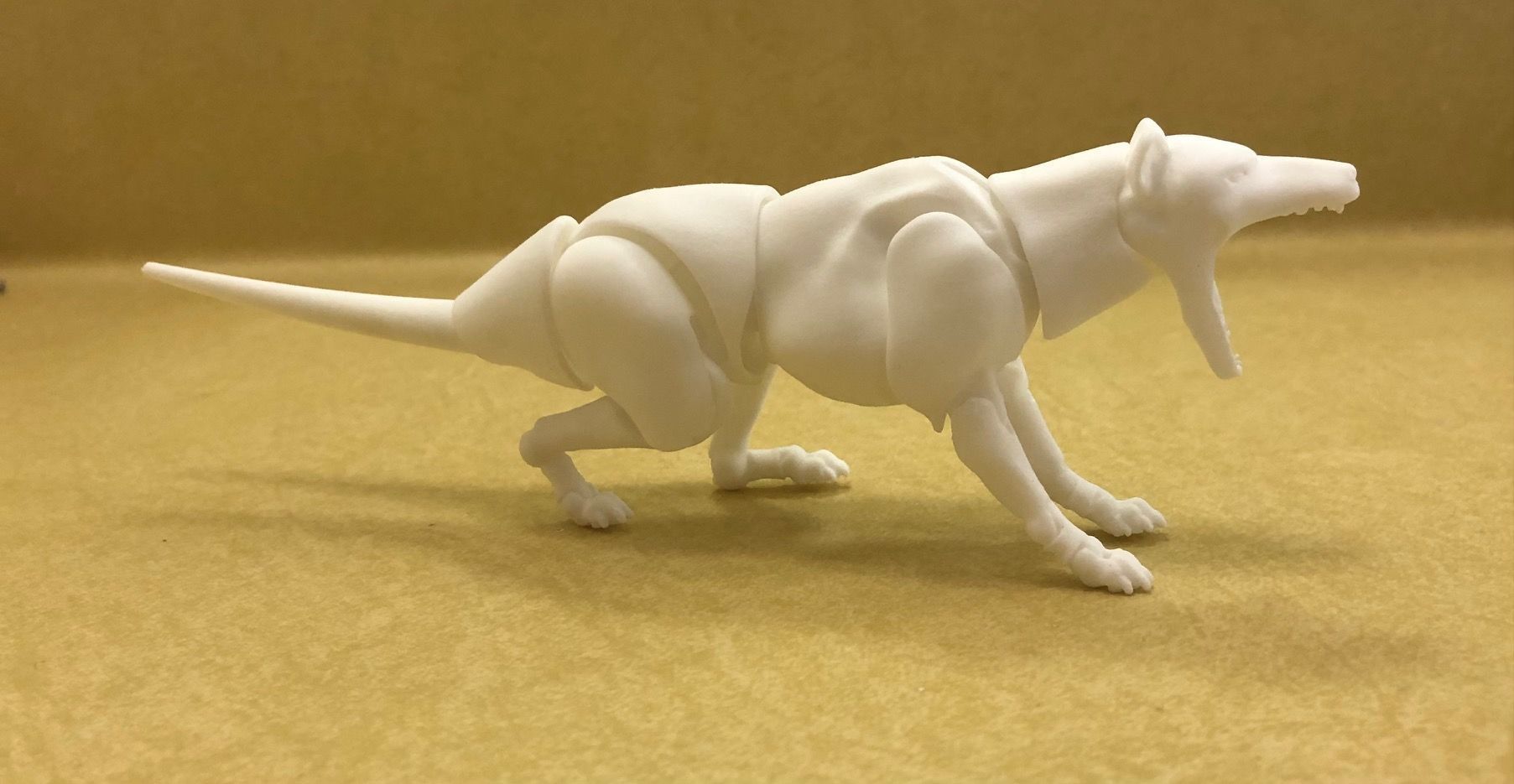 Tasmanian Tiger Articulated Figure 3D print model_1
