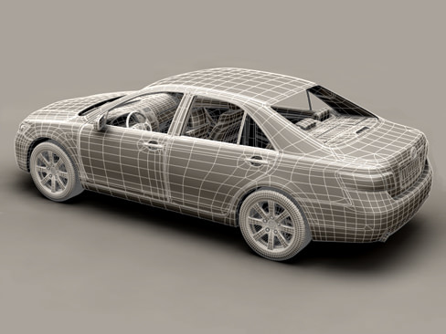 Toyota Camry 2007 3D model_8