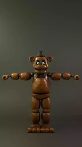 Five Nights at Freddy character Low-poly 3D model