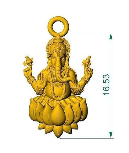 Ganesha pendant 3D print model