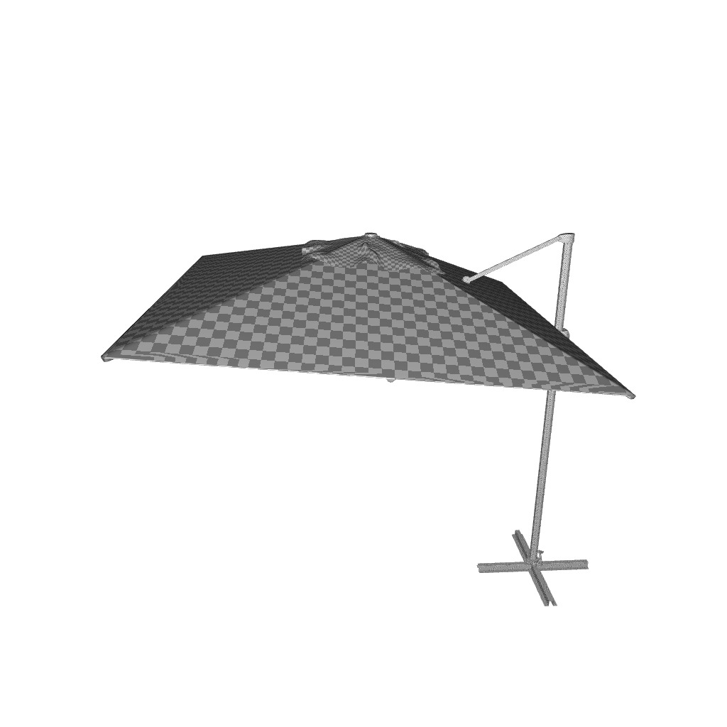 Grote Square Cantilever Umbrella 3D model_6