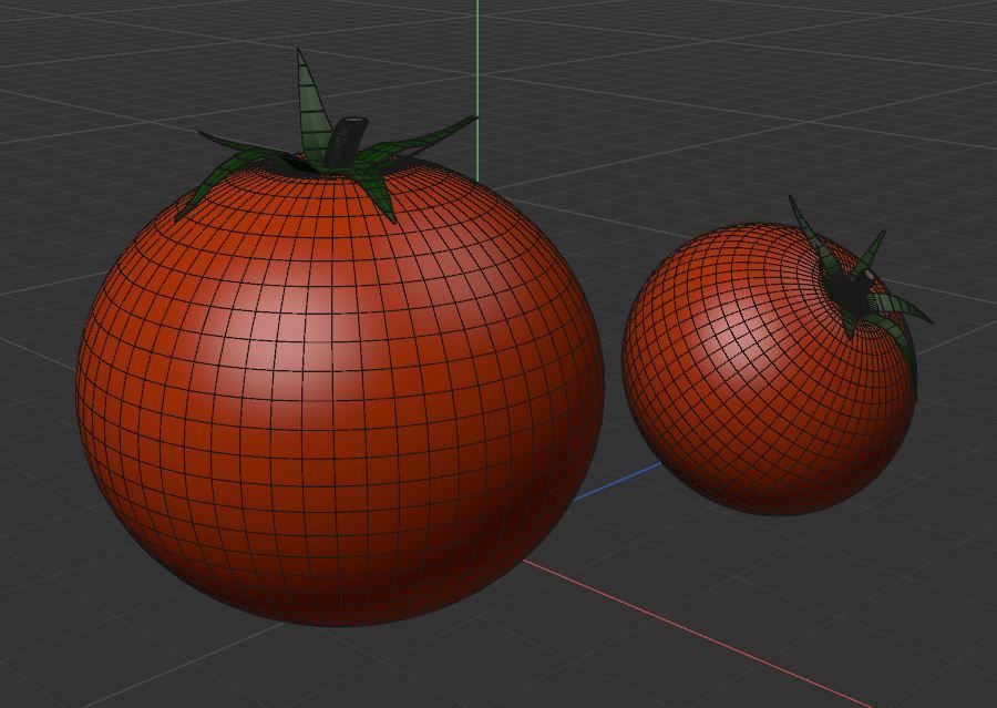Simple Tomatoes Free 3D model_1