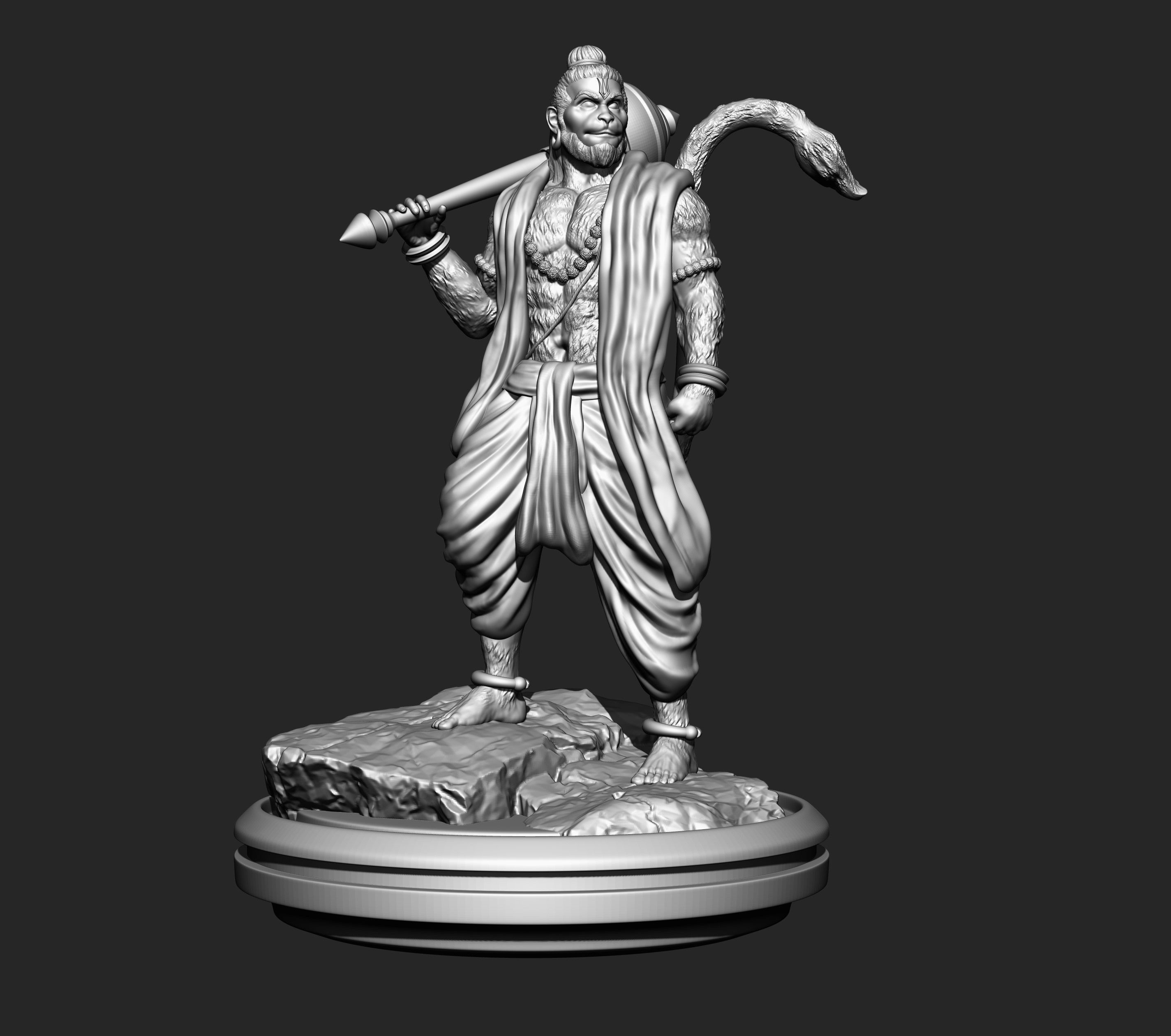 LORD HANUMAN 3D print model_4