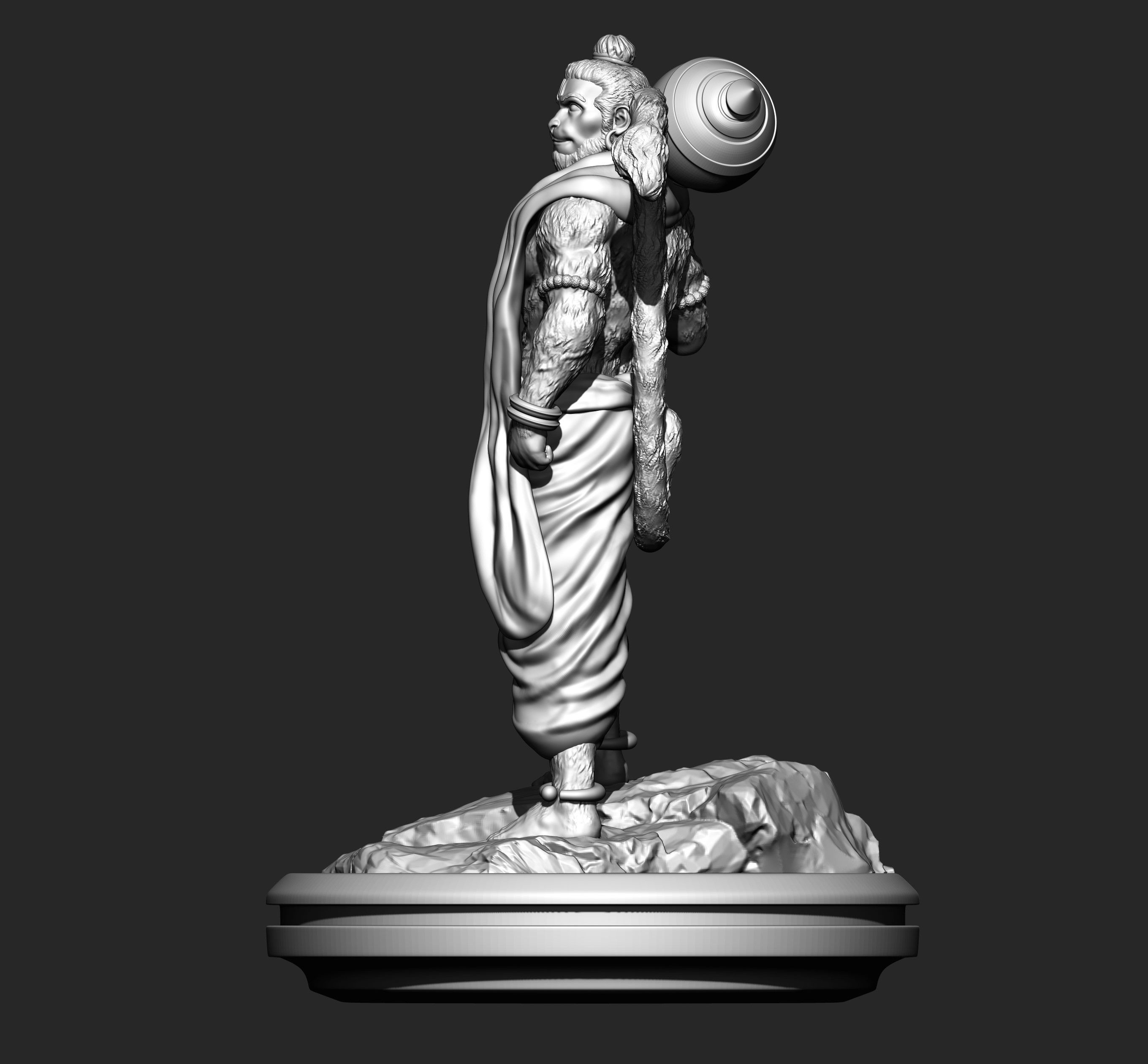 LORD HANUMAN 3D print model_3