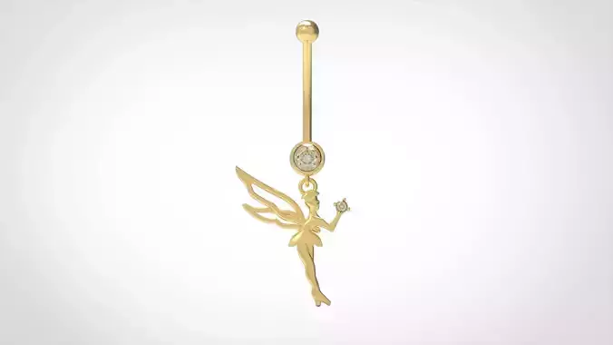 Angel Navel STL 3D piercing jewelry p0004